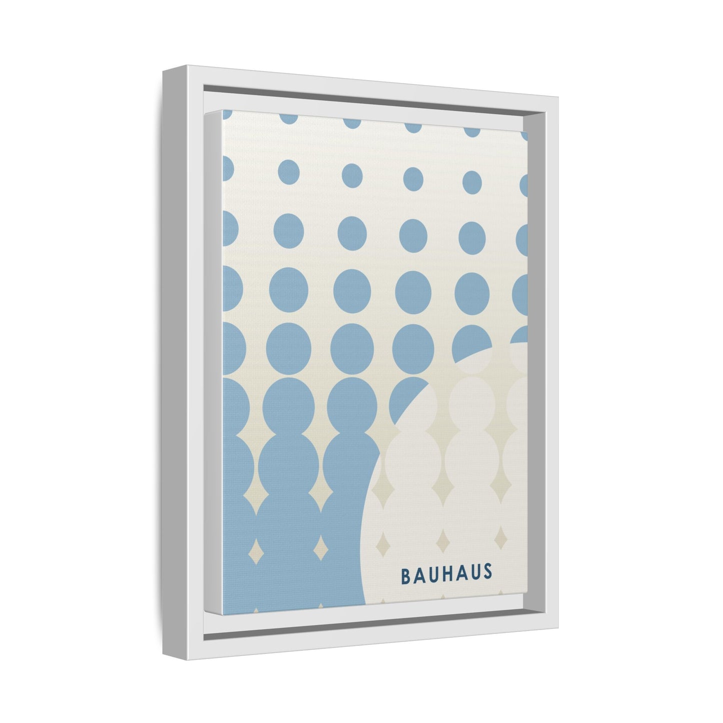 Bauhaus Abstract Framed Matte Canvas Wall Art - Modern Home Decor