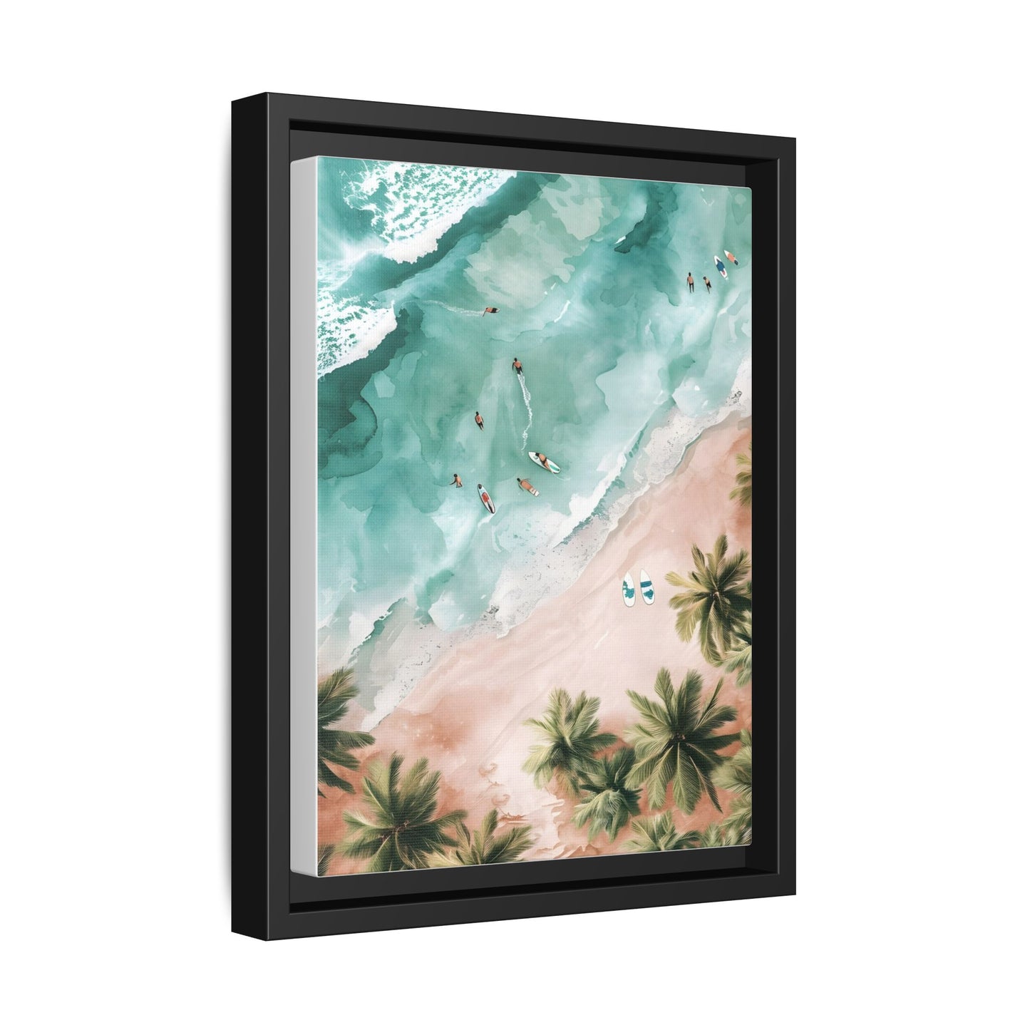 Tropical Wall Art Print, Coastal Decor, Beach Vibes, Framed Art, Summer Aesthetic, Gallery Wall Decoration, Gift for Beach Lovers