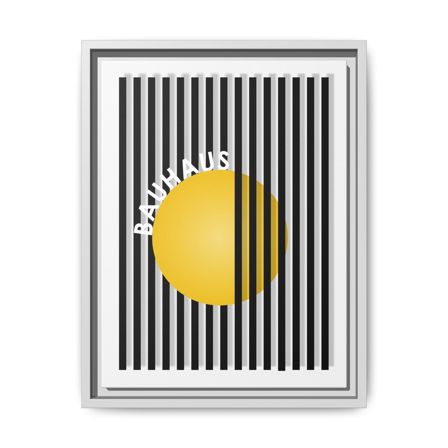 Bauhaus Art Canvas Framed Print - Modern Multi-color Wall Decor