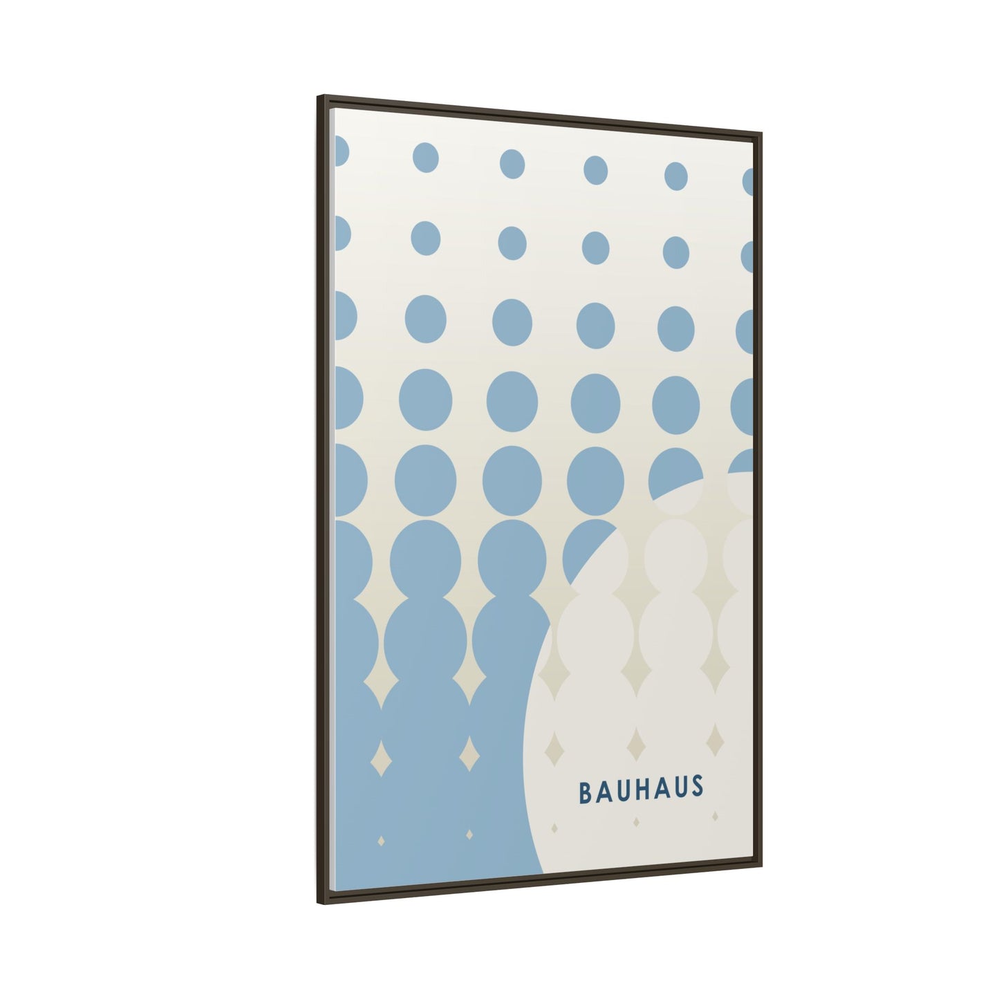 Bauhaus Abstract Framed Matte Canvas Wall Art - Modern Home Decor