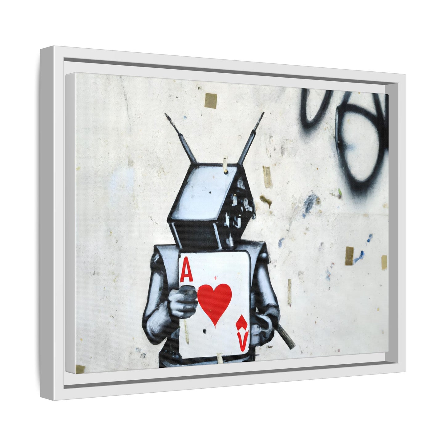 Urban Robot Framed Canvas Art - A♥V Design for Modern Spaces