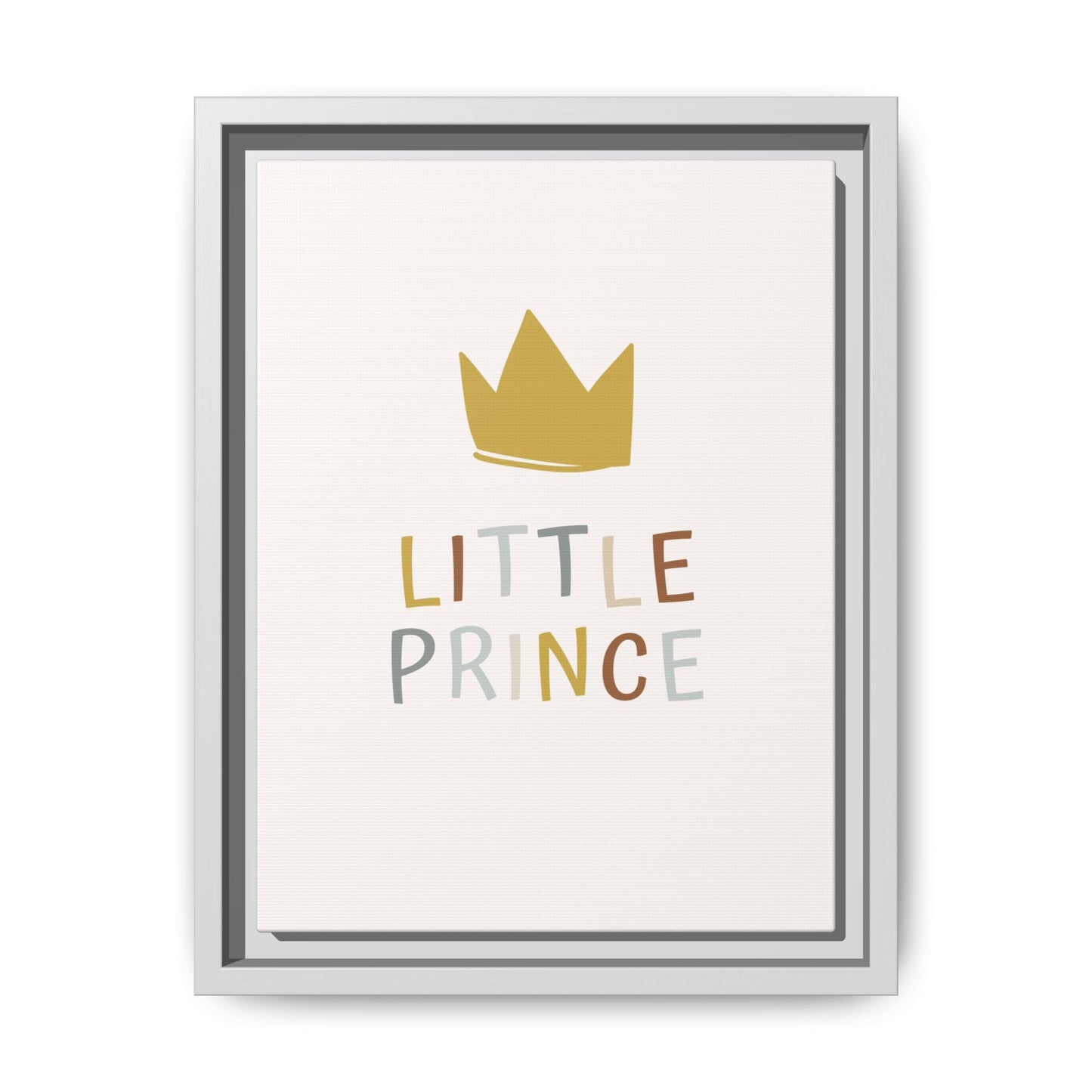 Framed Canvas Art Print, Little Prince Wall Decor, Kids Room Decoration, Nursery Art, Gift for Baby Shower, Toddler Room Aesthetic