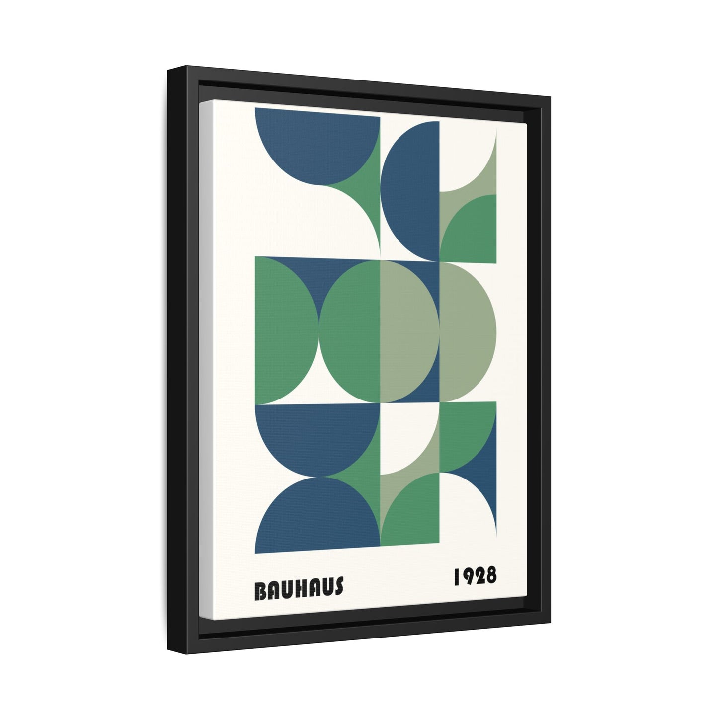 Modern Geometric Wall Art Print - Framed Multi-Color Canvas