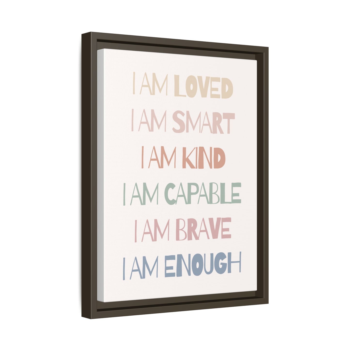 Inspirational Wall Art Print, Positive Affirmation Decor, Mindfulness Gift, Motivational Artwork, Home Office Wall Decor, Uplifting Canvas