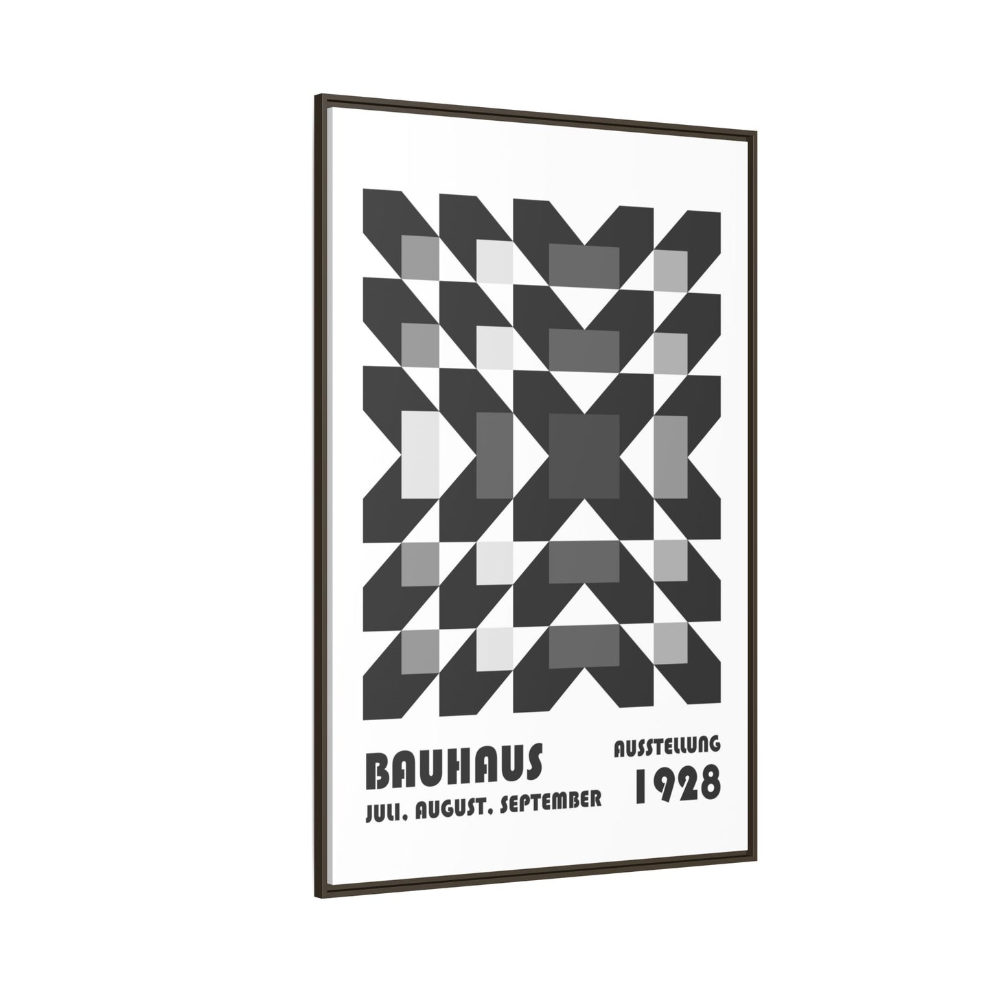 Bauhaus Abstract Framed Canvas Art - Modern Wall Decor for Design Lovers