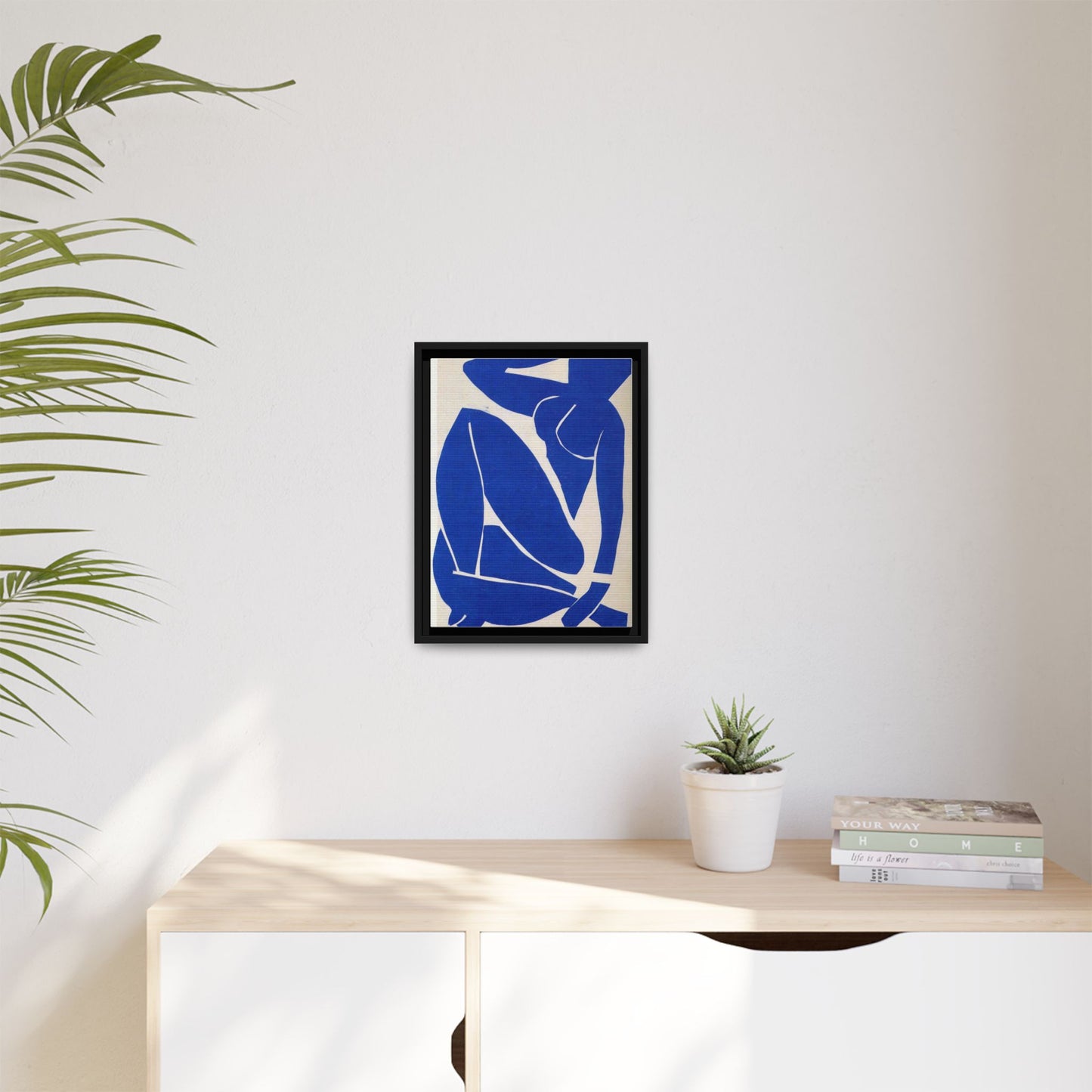 Framed Abstract Art Print, Modern Canvas Decor, Boho Home Wall Art, Unique Gift for Art Lovers, Stylish Living Room Decoration