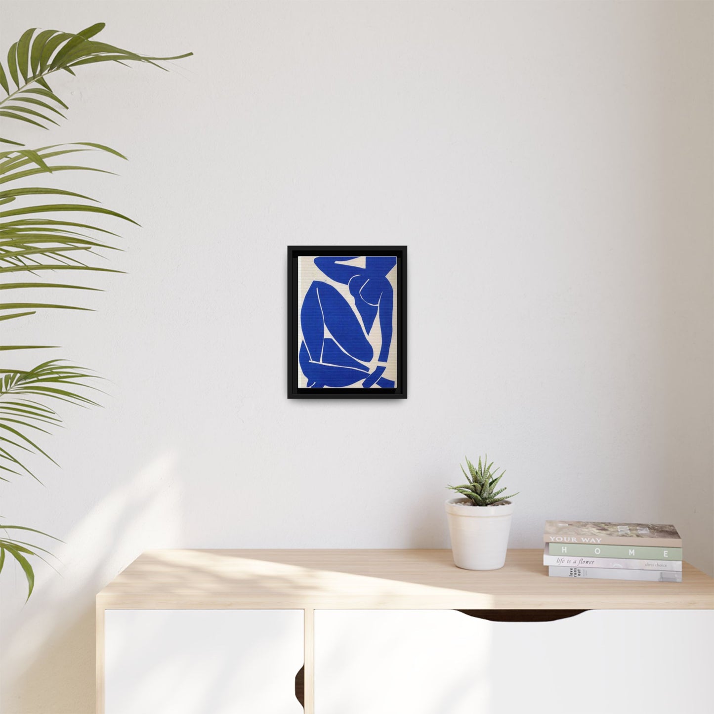 Framed Abstract Art Print, Modern Canvas Decor, Boho Home Wall Art, Unique Gift for Art Lovers, Stylish Living Room Decoration