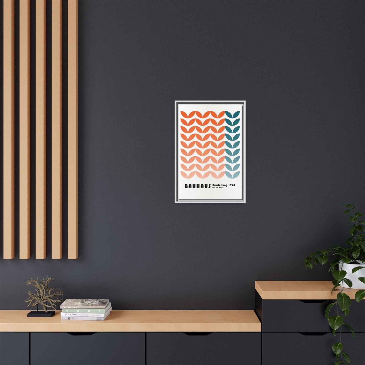 Bauhaus Art Print - Framed Matte Canvas Wall Decor