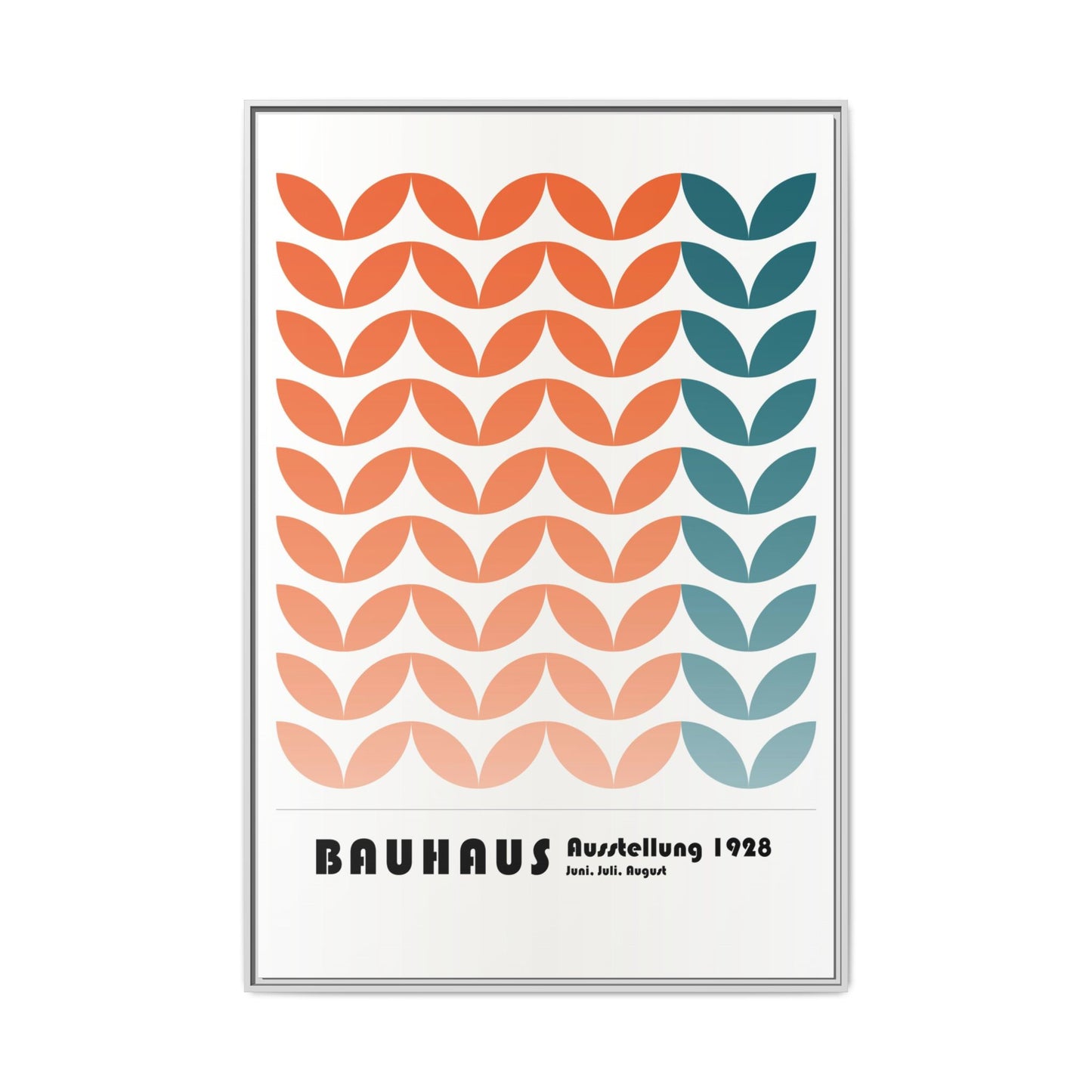 Bauhaus Art Print - Framed Matte Canvas Wall Decor