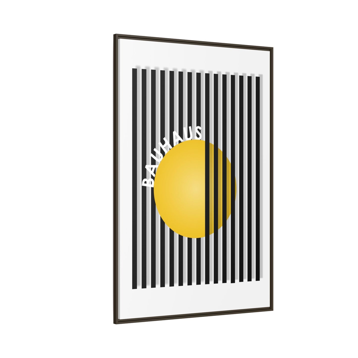 Bauhaus Art Canvas Framed Print - Modern Multi-color Wall Decor