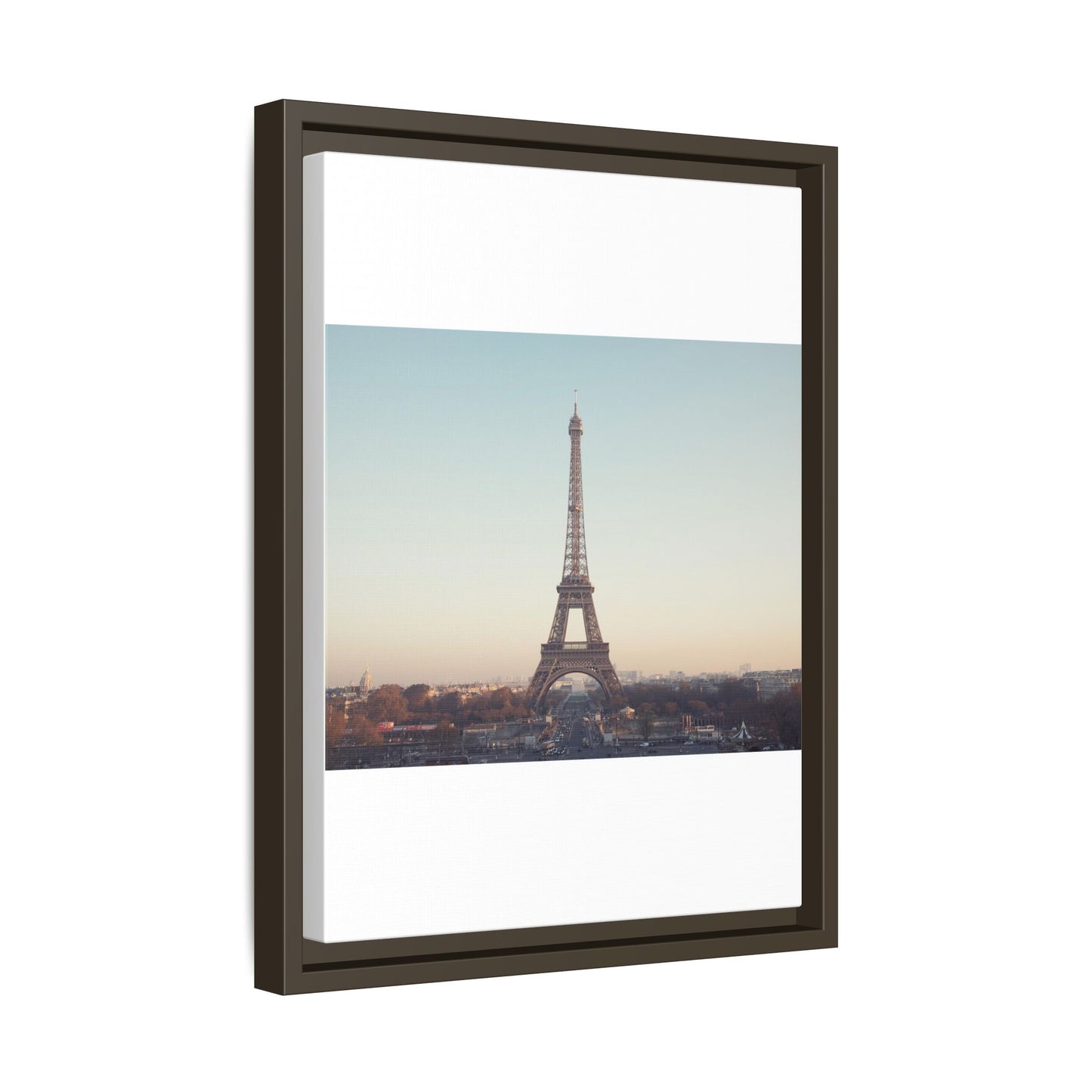 Eiffel Tower Matte Canvas Print - Framed Art for Paris Lovers