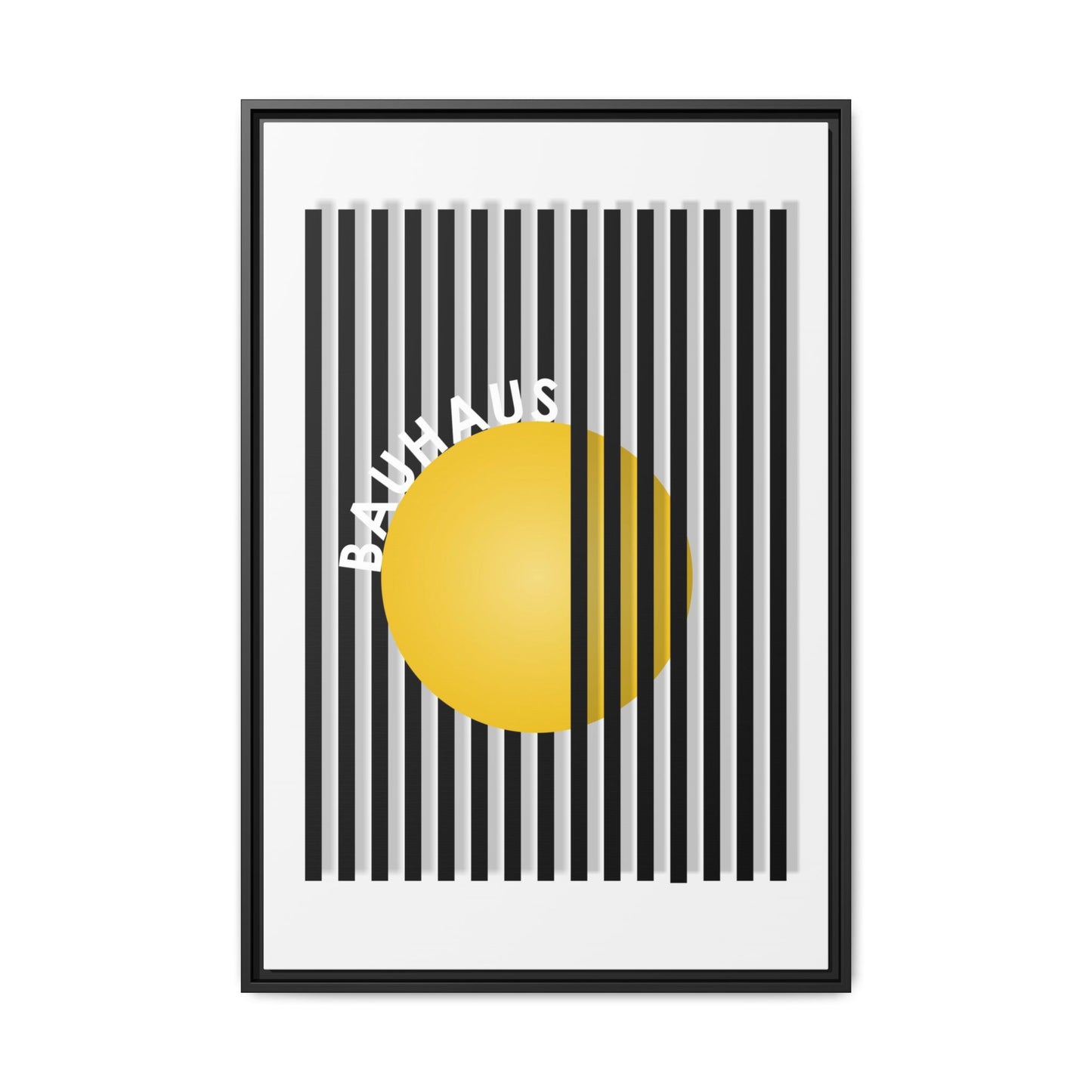 Bauhaus Art Canvas Framed Print - Modern Multi-color Wall Decor