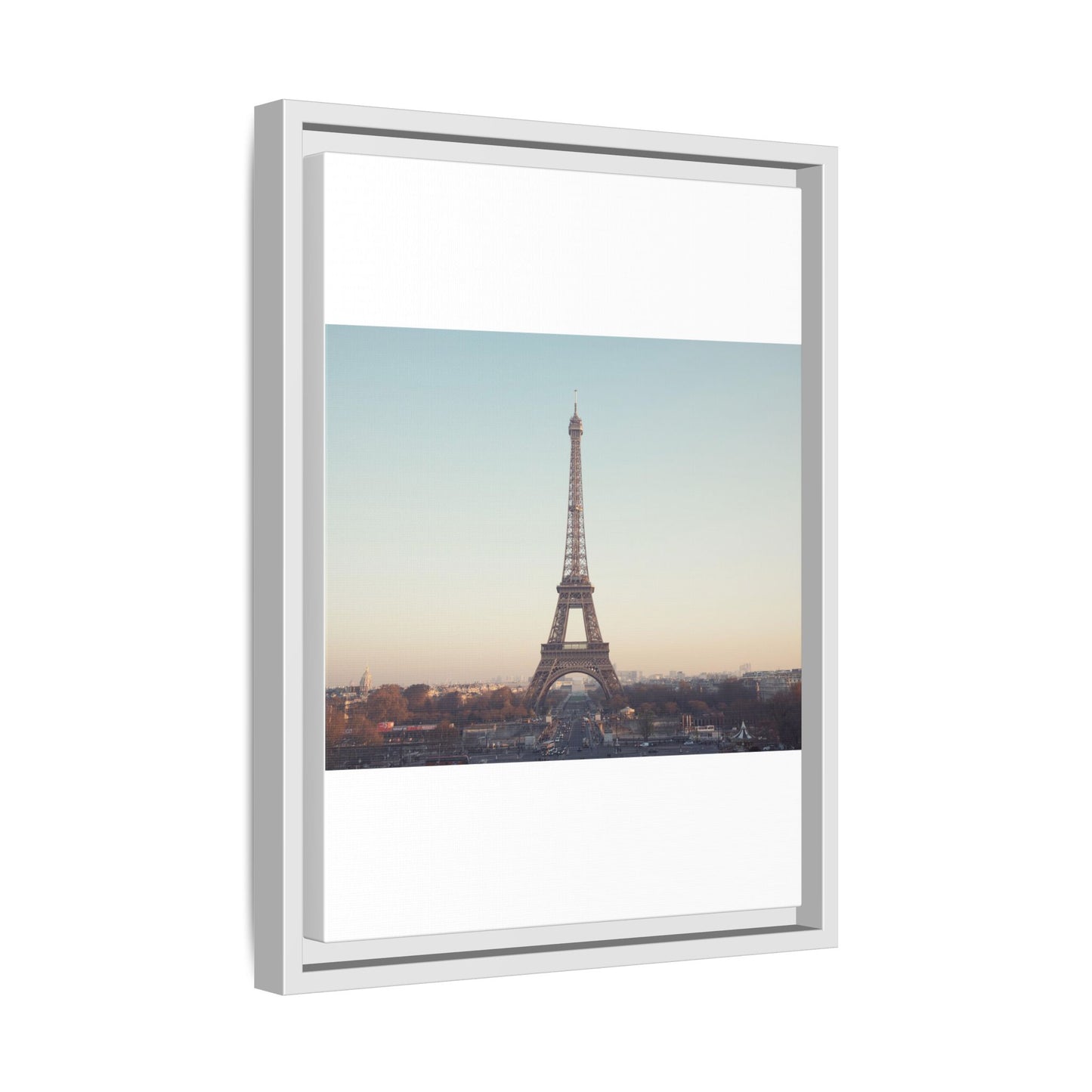 Eiffel Tower Matte Canvas Print - Framed Art for Paris Lovers