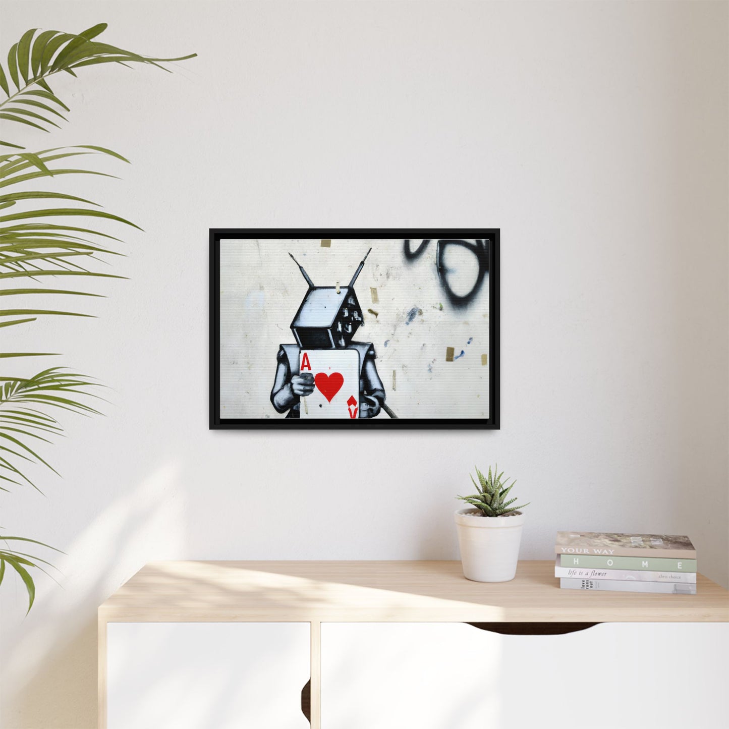 Urban Robot Framed Canvas Art - A♥V Design for Modern Spaces