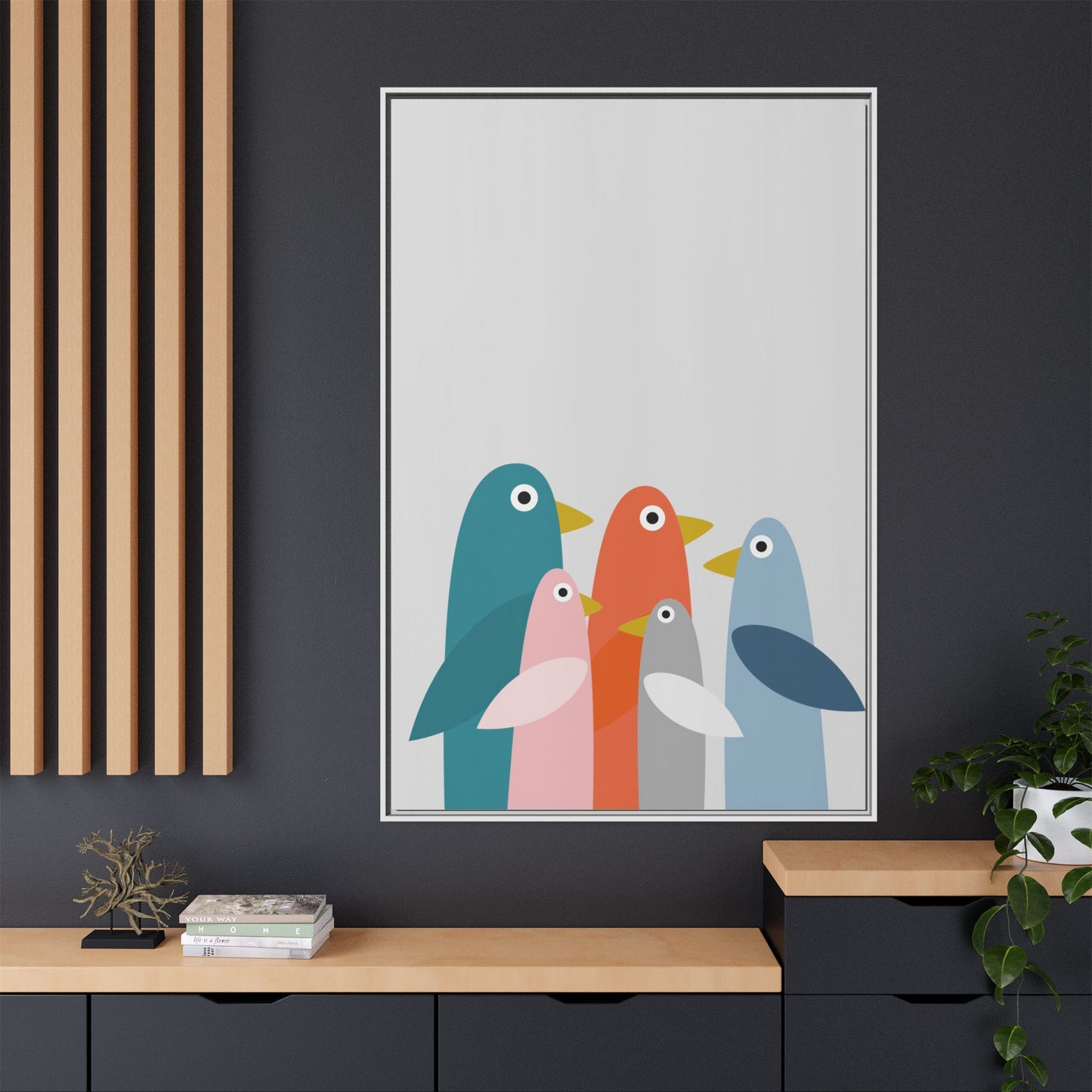 Matte Canvas, Framed (Multi-color)