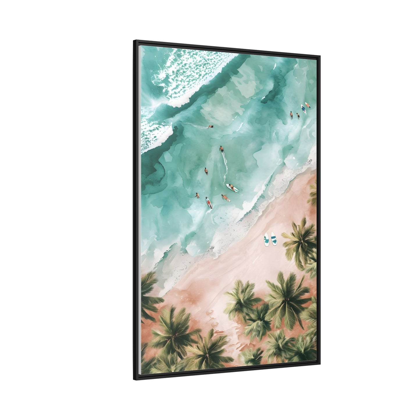 Tropical Wall Art Print, Coastal Decor, Beach Vibes, Framed Art, Summer Aesthetic, Gallery Wall Decoration, Gift for Beach Lovers