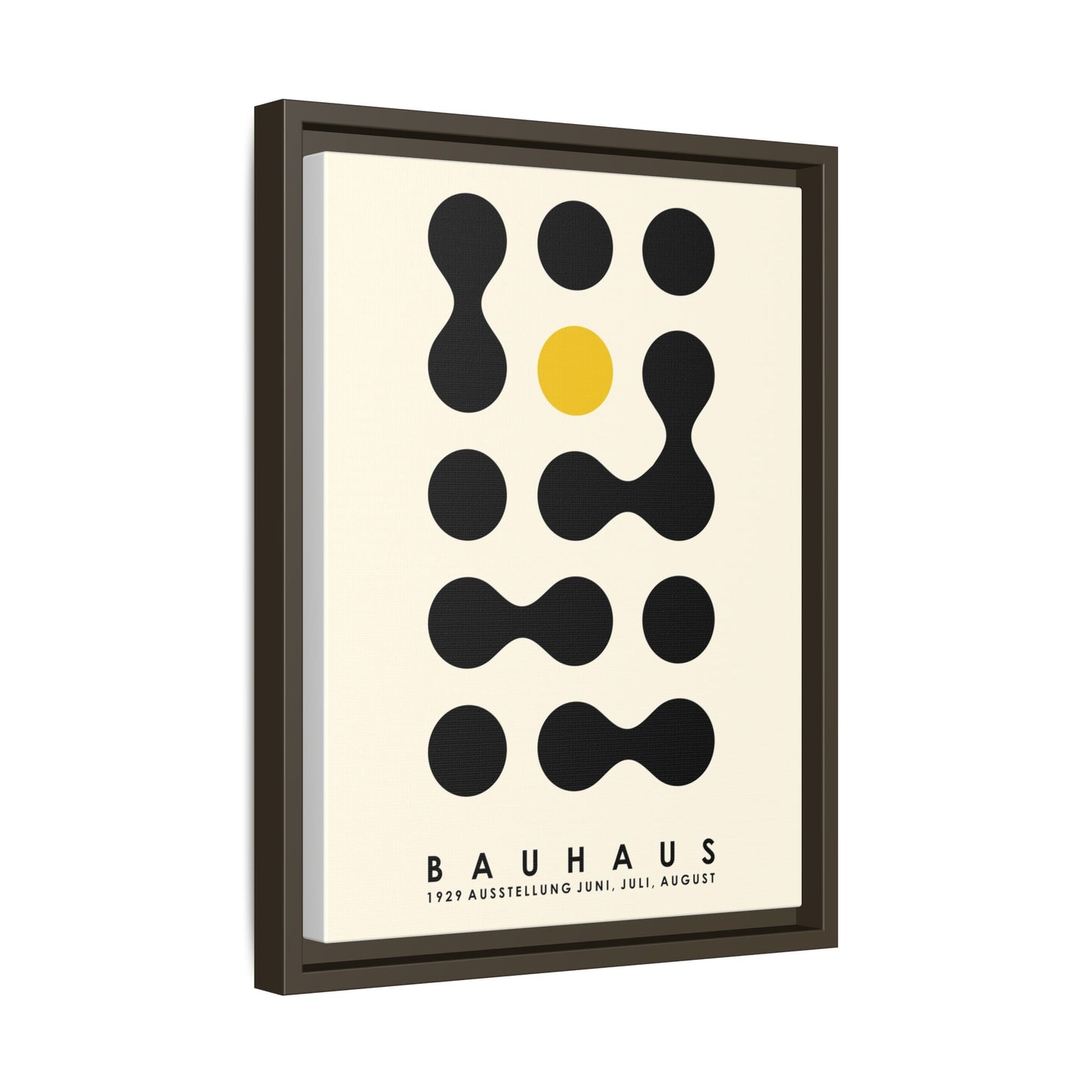 Bauhaus Inspired Framed Canvas Art - Modern Wall Decor