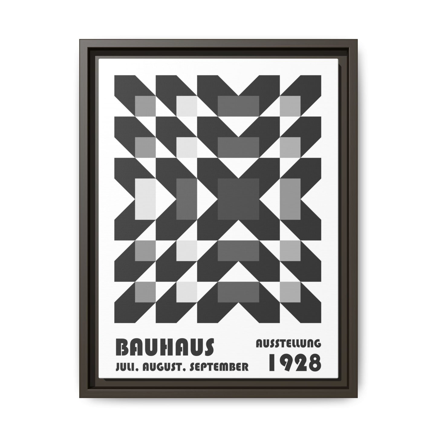 Bauhaus Abstract Framed Canvas Art - Modern Wall Decor for Design Lovers
