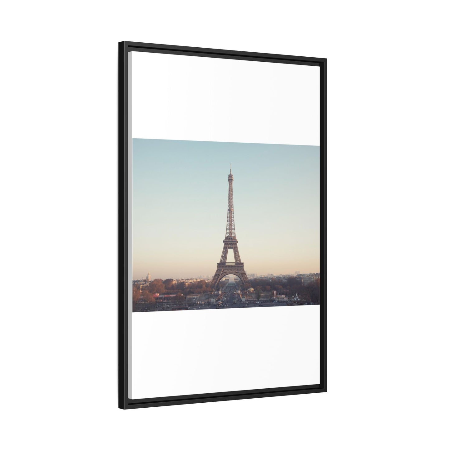 Eiffel Tower Matte Canvas Print - Framed Art for Paris Lovers