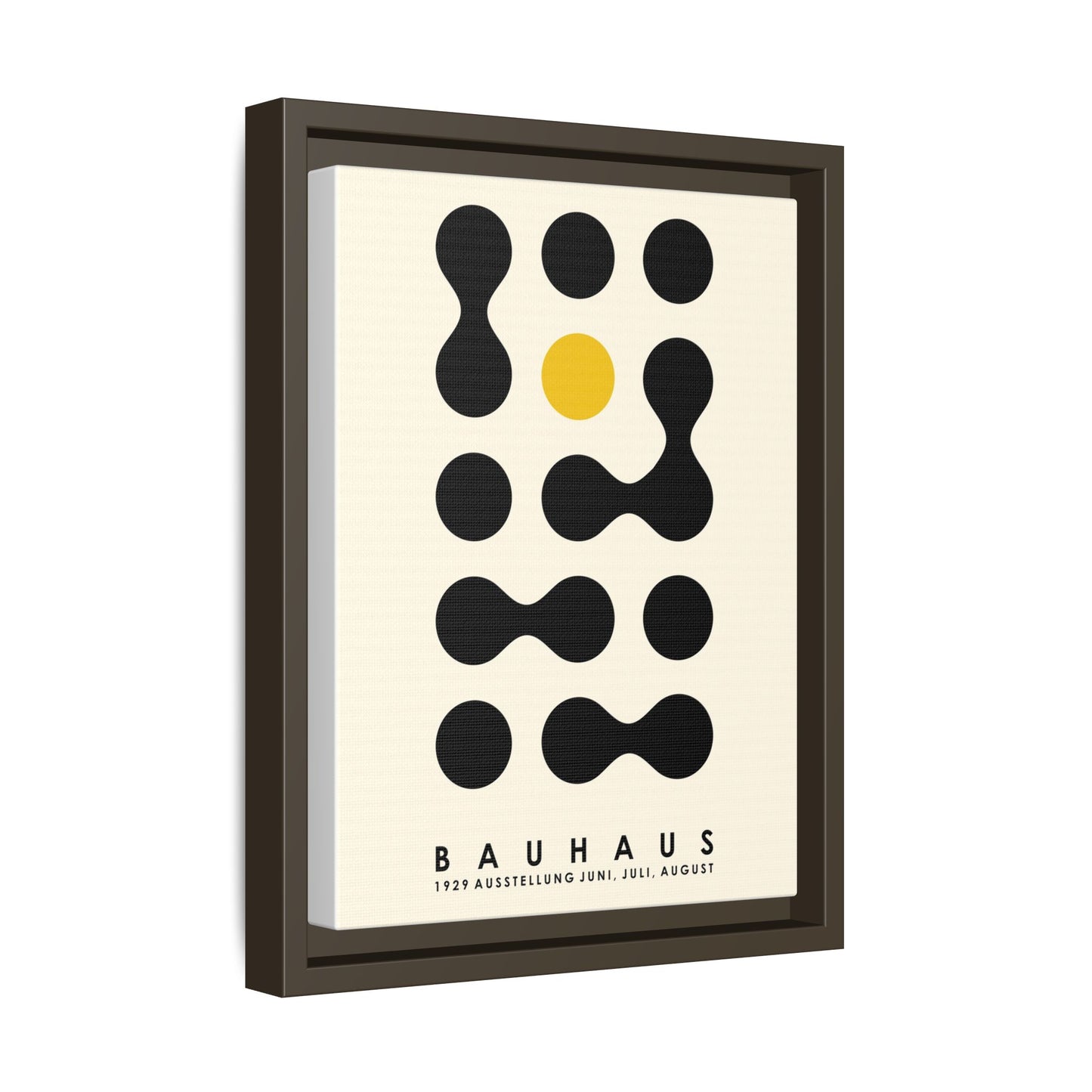 Bauhaus Inspired Framed Canvas Art - Modern Wall Decor