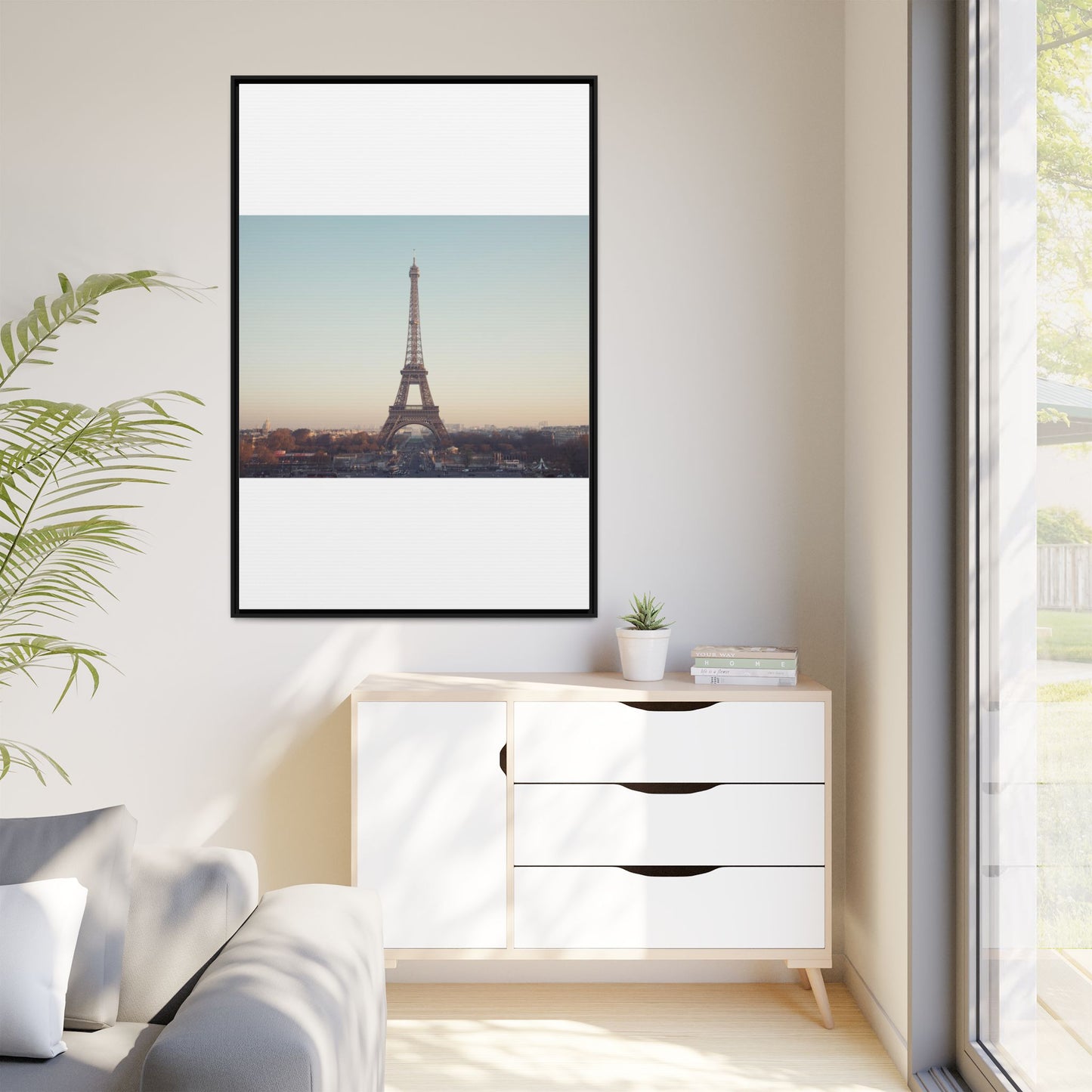 Eiffel Tower Matte Canvas Print - Framed Art for Paris Lovers