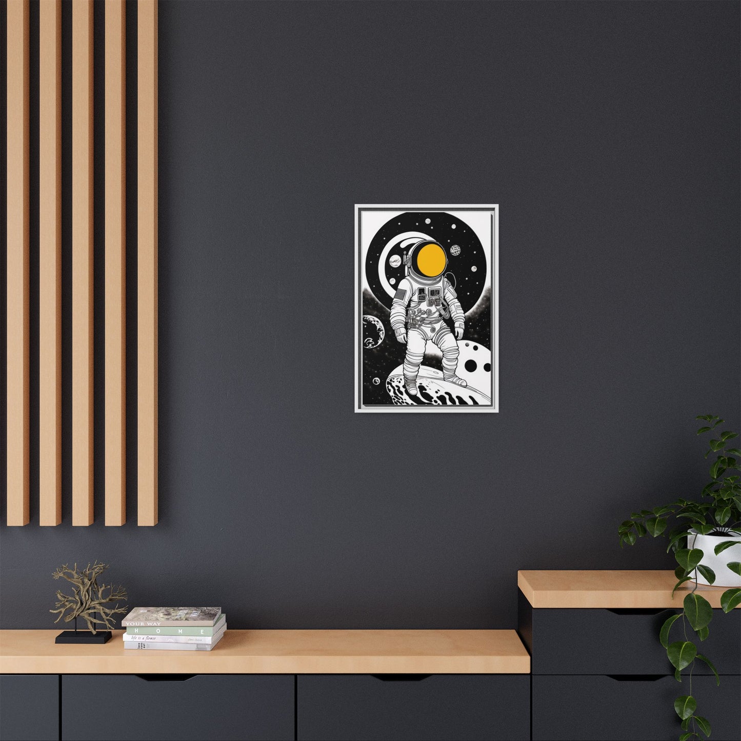 Astronaut Canvas Print, Cosmic Wall Art, Space Decor for Kids, Modern Home Decoration, Gift for Space Enthusiasts, Unique Astronaut Wall Art