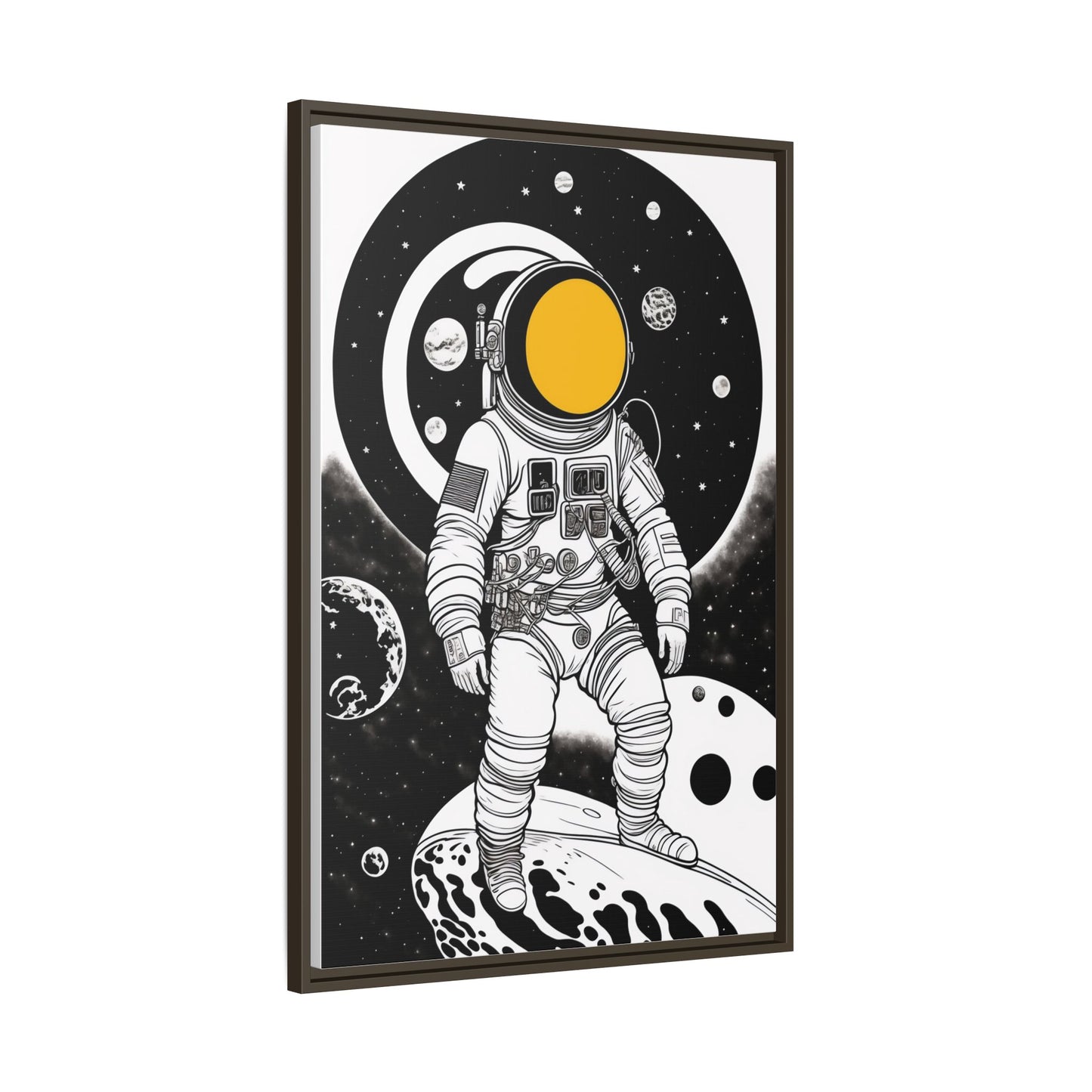 Astronaut Canvas Print, Cosmic Wall Art, Space Decor for Kids, Modern Home Decoration, Gift for Space Enthusiasts, Unique Astronaut Wall Art