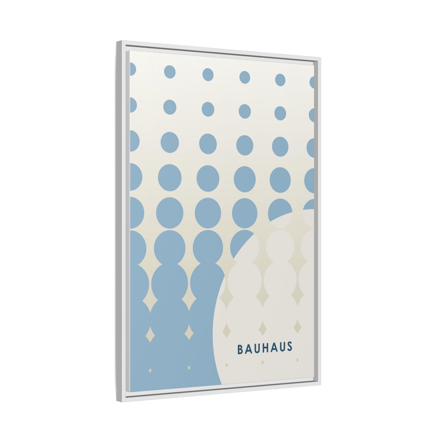 Bauhaus Abstract Framed Matte Canvas Wall Art - Modern Home Decor