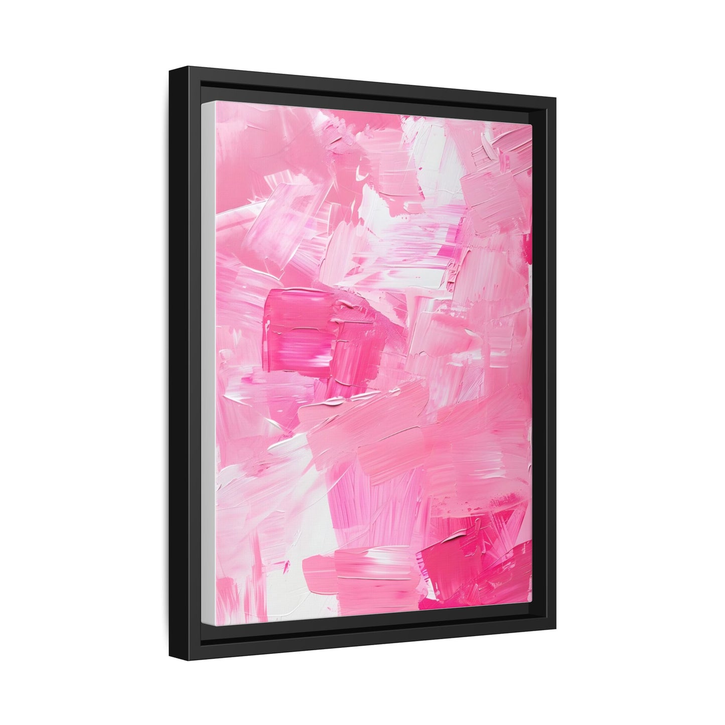 Framed Abstract Art Print, Modern Wall Decor for Home, Office, Pink Canvas, Chic Decor, Birthday Gift, Unique Artwork