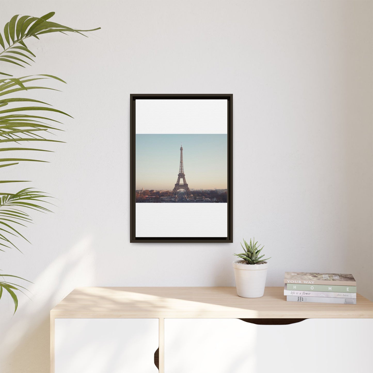 Eiffel Tower Matte Canvas Print - Framed Art for Paris Lovers