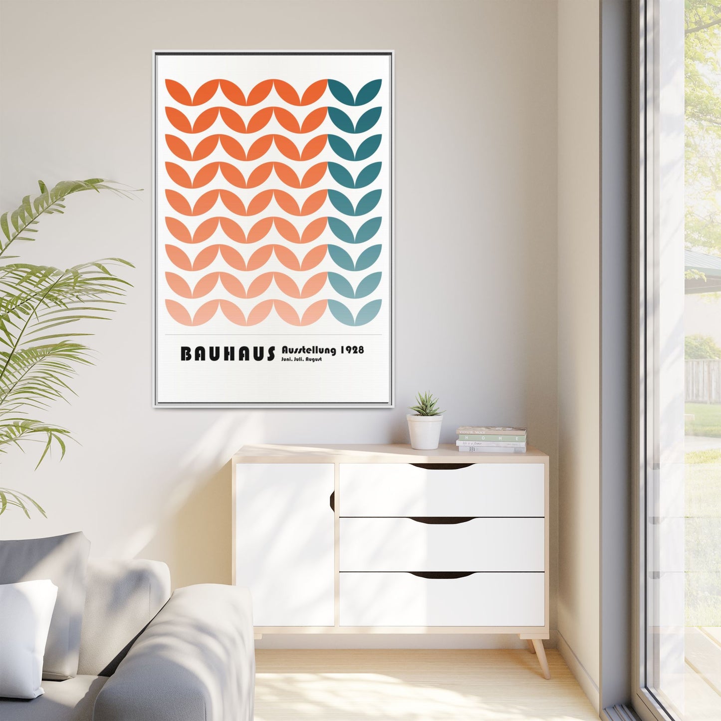 Bauhaus Art Print - Framed Matte Canvas Wall Decor