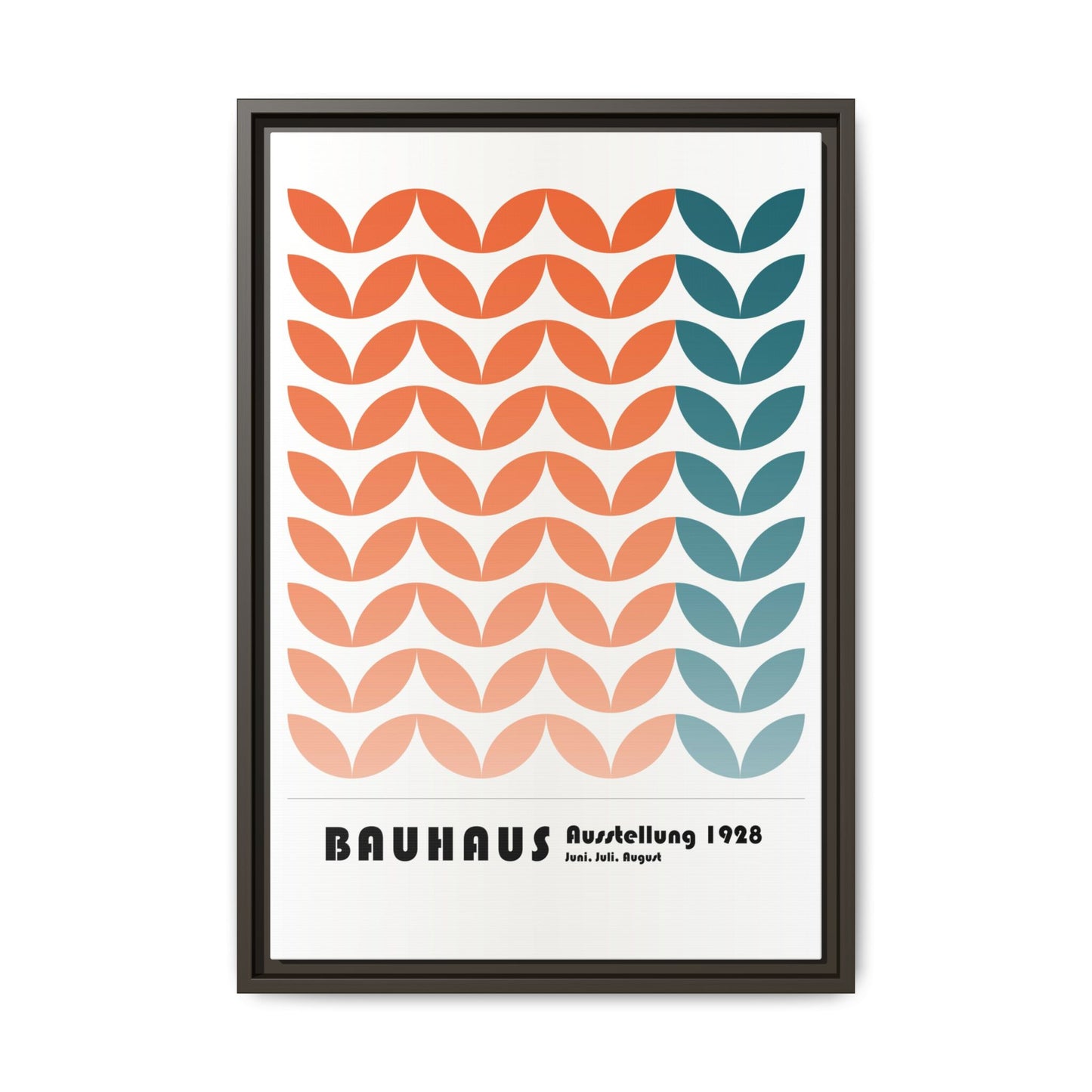 Bauhaus Art Print - Framed Matte Canvas Wall Decor