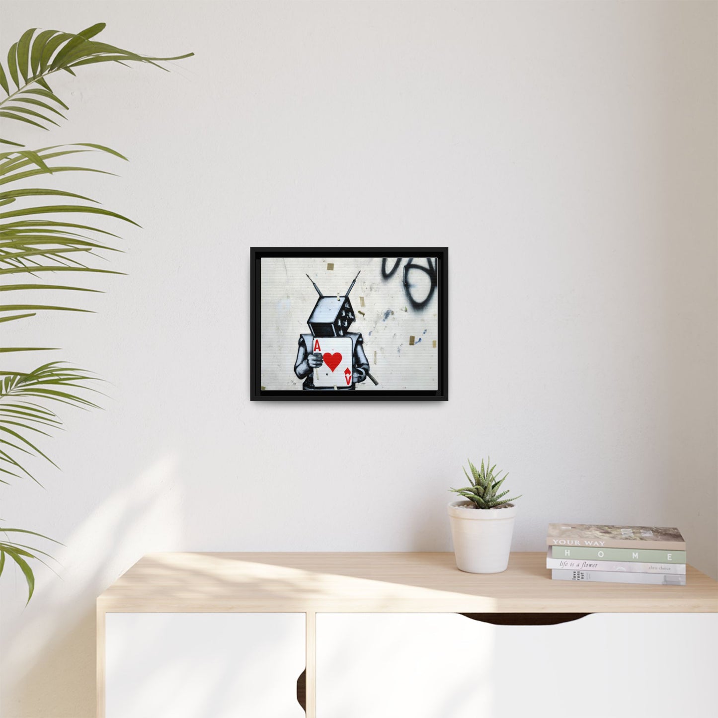 Urban Robot Framed Canvas Art - A♥V Design for Modern Spaces