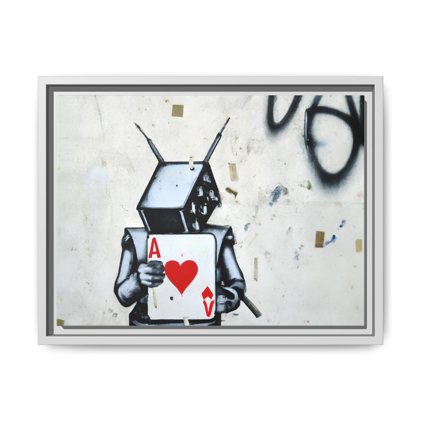 Urban Robot Framed Canvas Art - A♥V Design for Modern Spaces