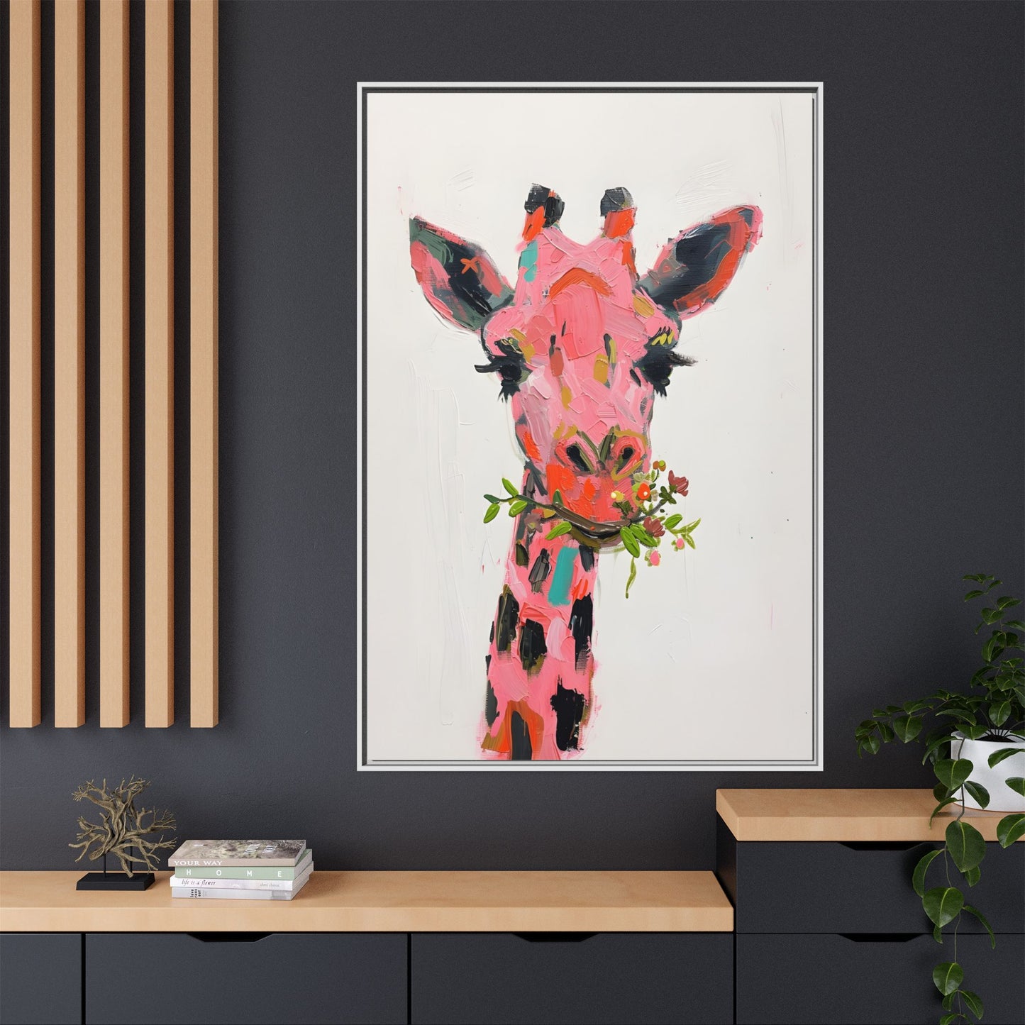 Matte Canvas, Framed (Multi-color)