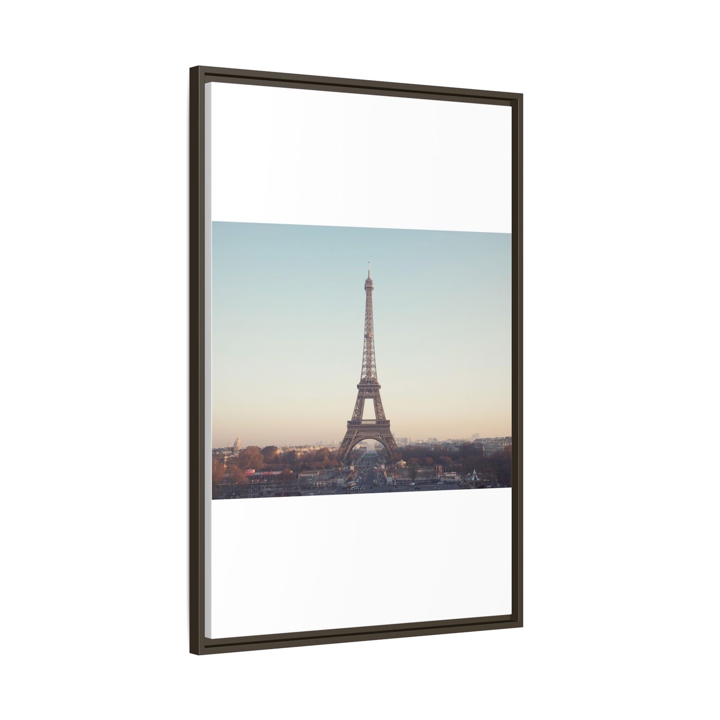 Eiffel Tower Matte Canvas Print - Framed Art for Paris Lovers