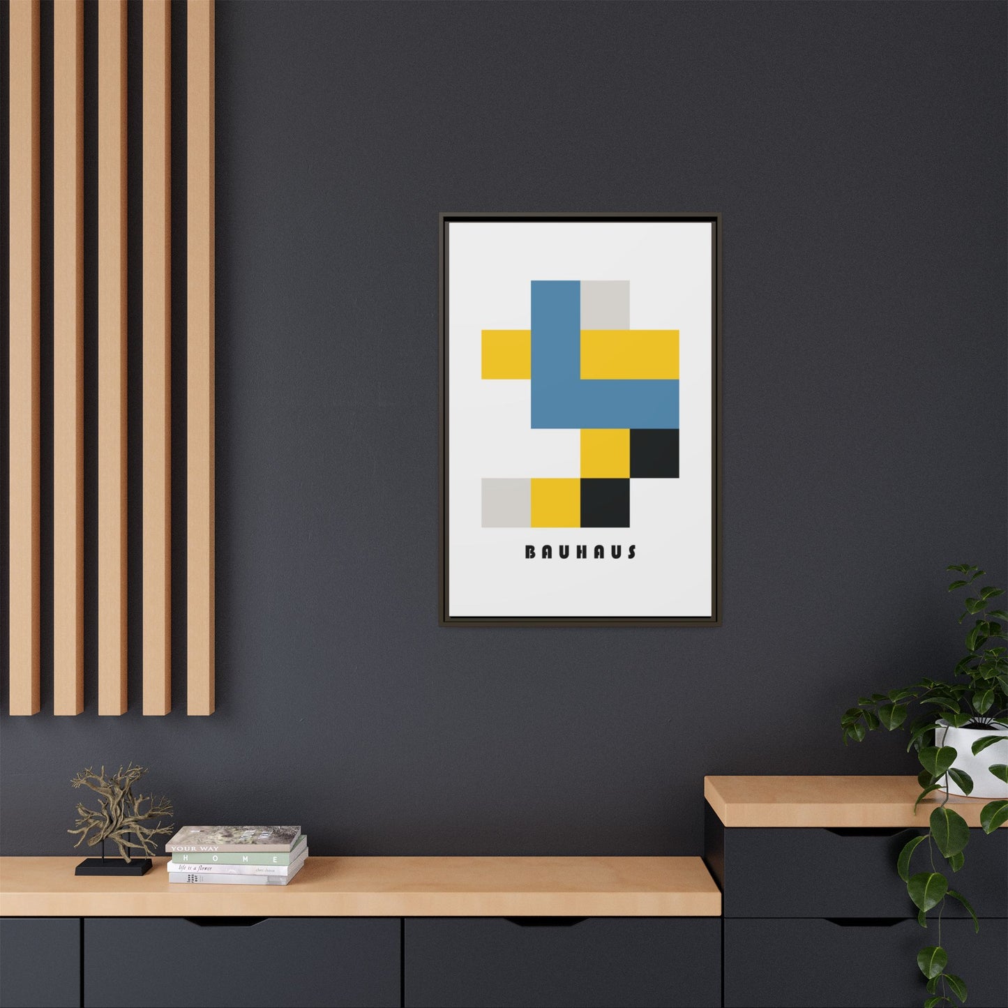 Bauhaus Art Canvas Print - Framed Modern Wall Decor