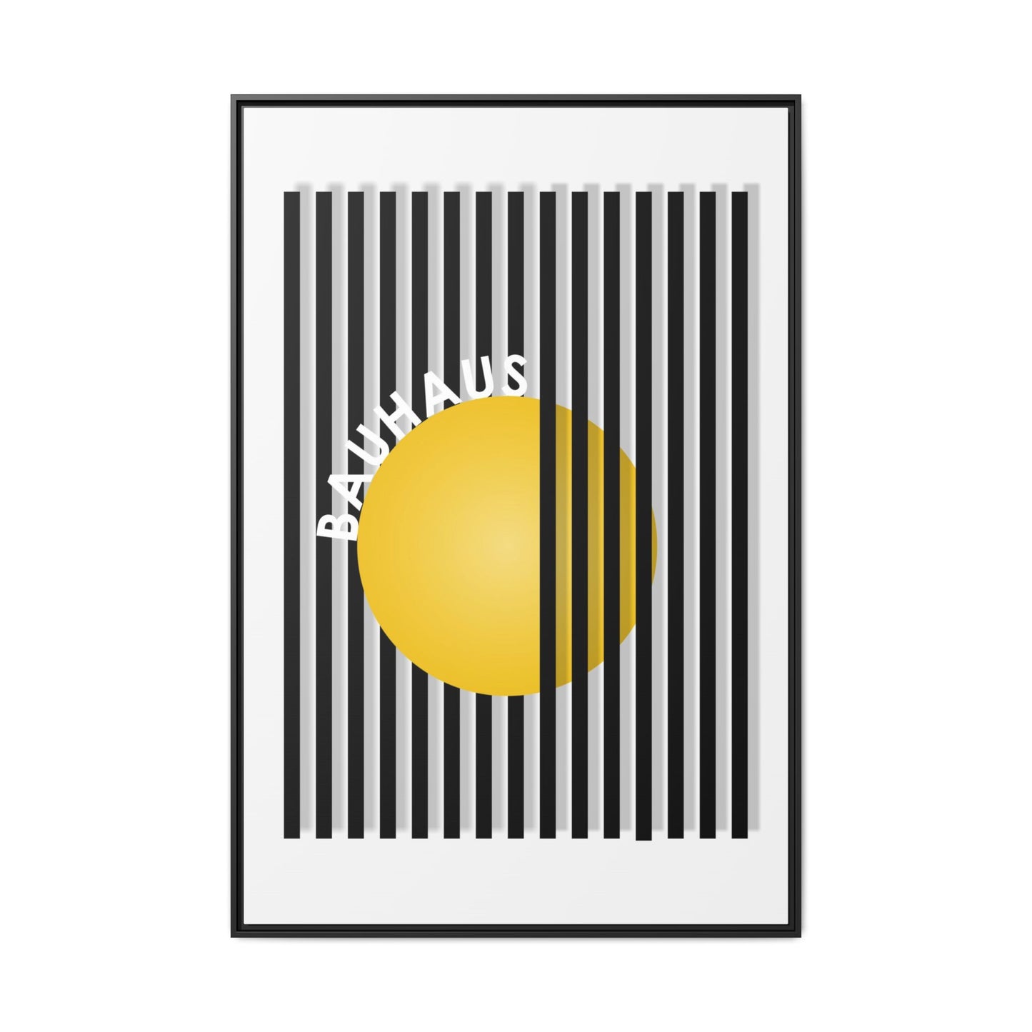 Bauhaus Art Canvas Framed Print - Modern Multi-color Wall Decor