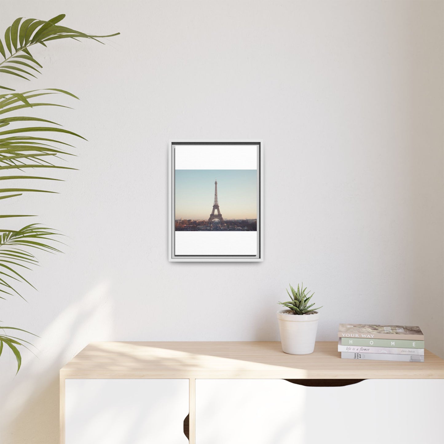 Eiffel Tower Matte Canvas Print - Framed Art for Paris Lovers