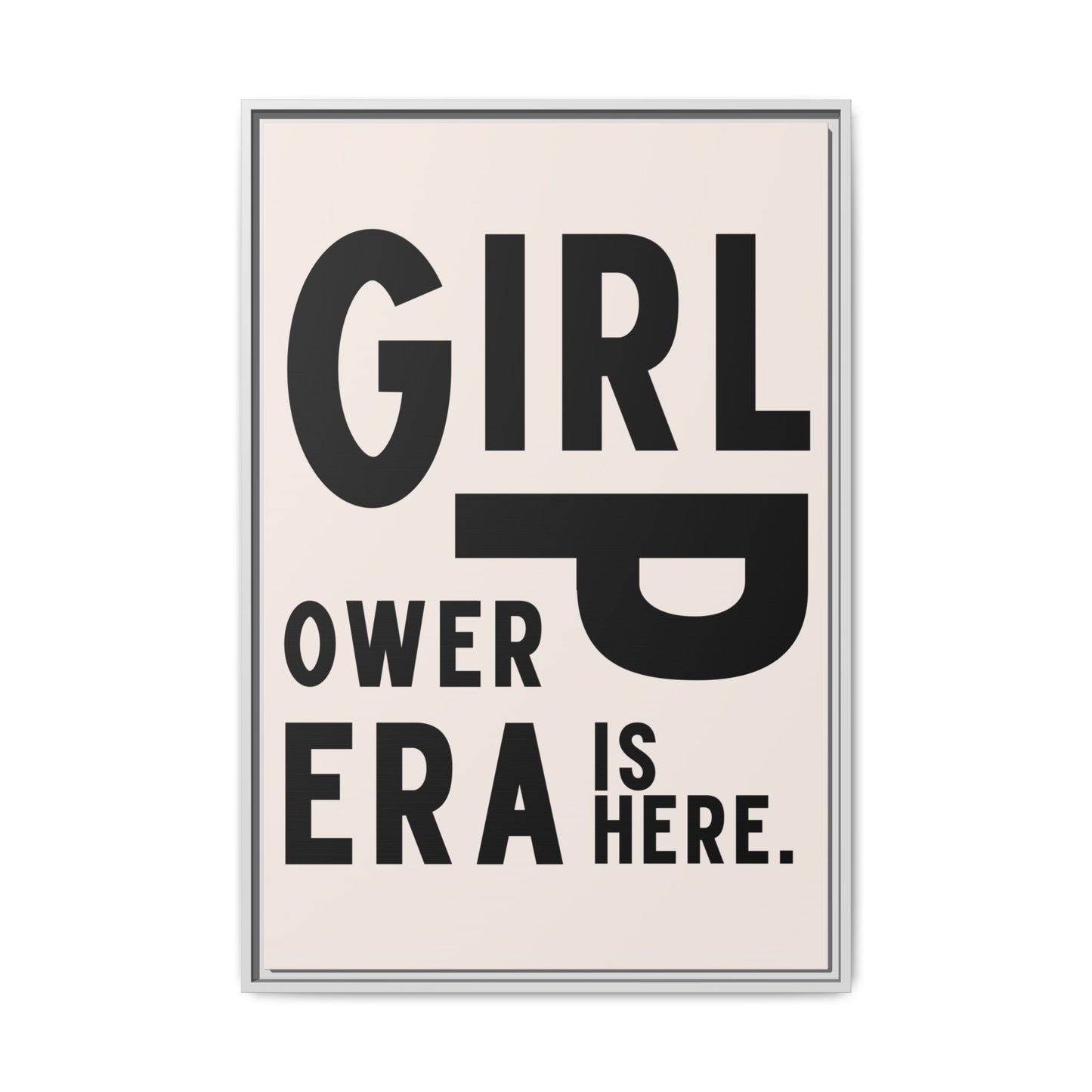 Empowering Girl Power Canvas Wall Art - Multi-Color Framed Print