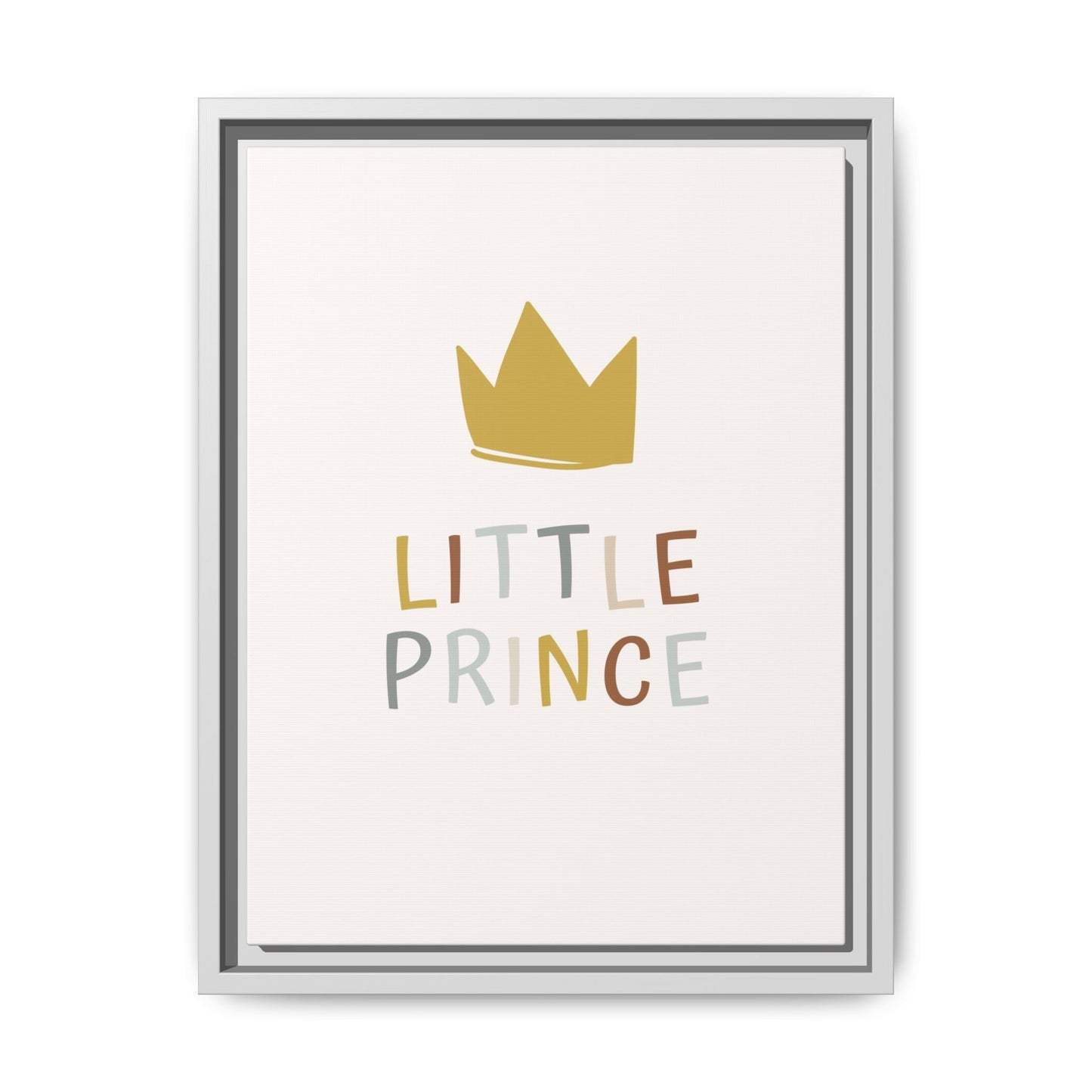 Framed Canvas Art Print, Little Prince Wall Decor, Kids Room Decoration, Nursery Art, Gift for Baby Shower, Toddler Room Aesthetic