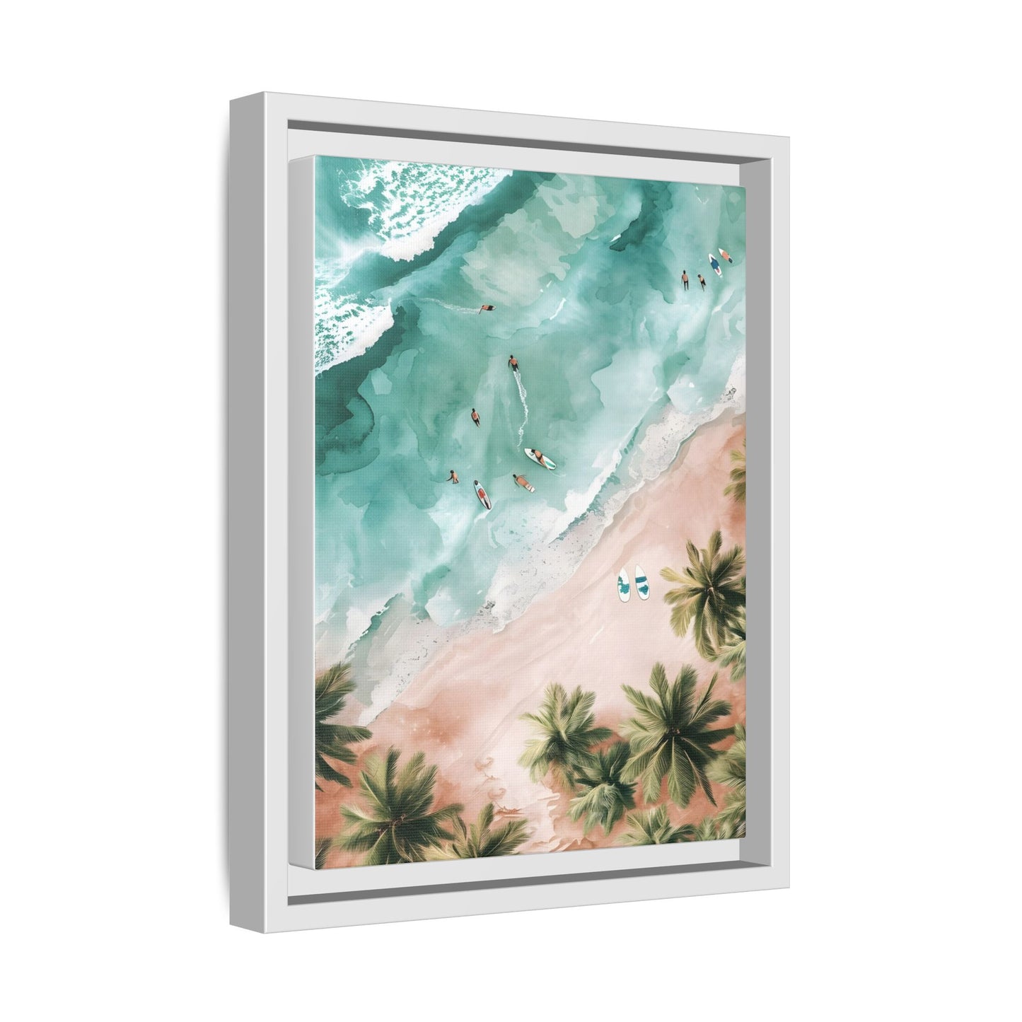 Tropical Wall Art Print, Coastal Decor, Beach Vibes, Framed Art, Summer Aesthetic, Gallery Wall Decoration, Gift for Beach Lovers