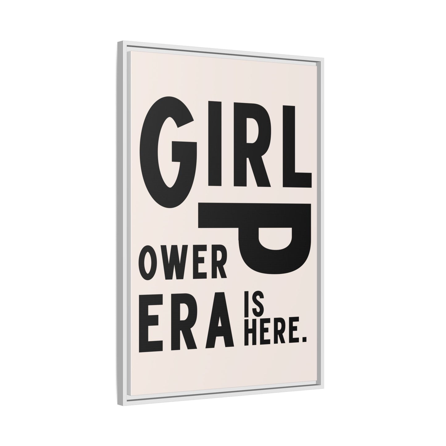 Empowering Girl Power Canvas Wall Art - Multi-Color Framed Print