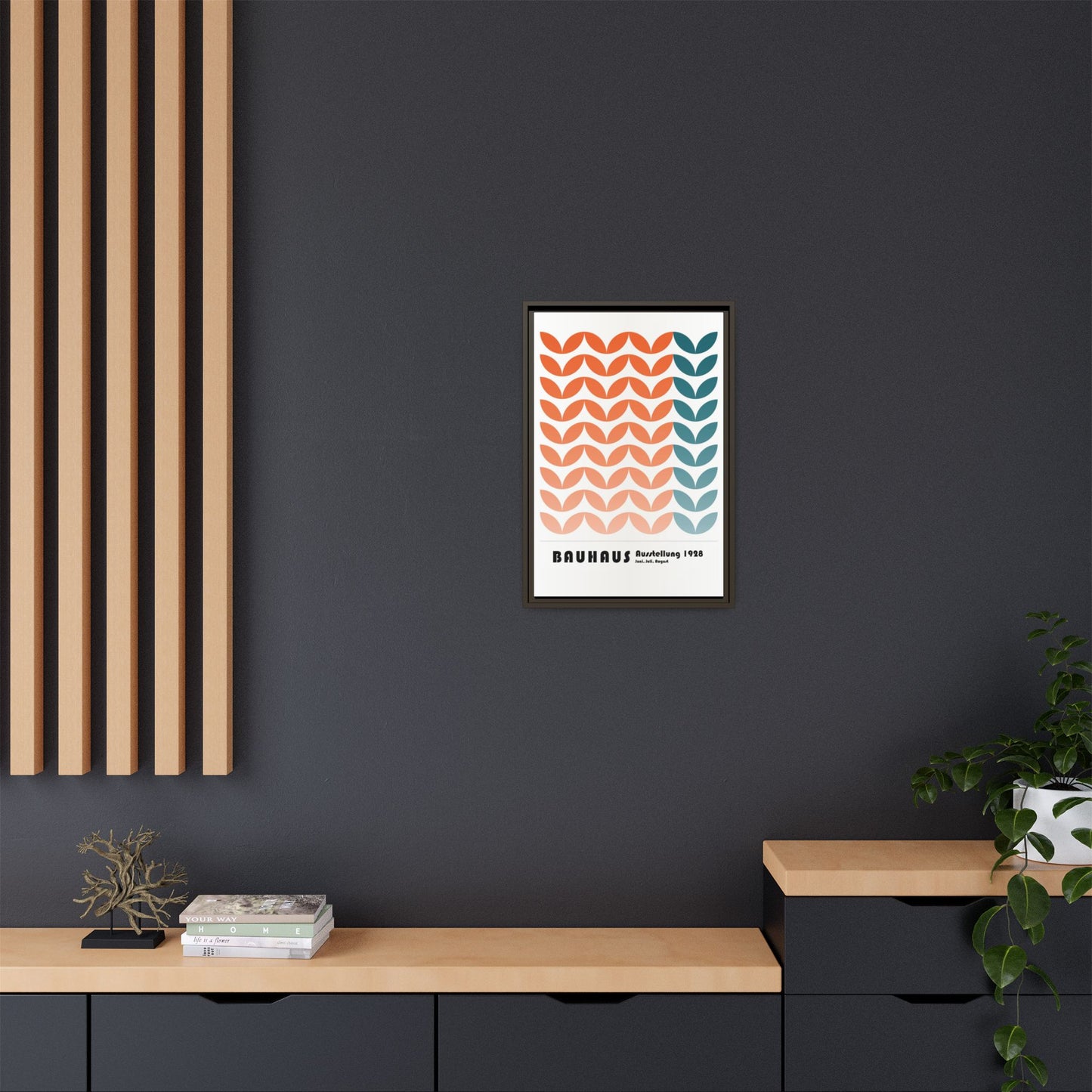 Bauhaus Art Print - Framed Matte Canvas Wall Decor