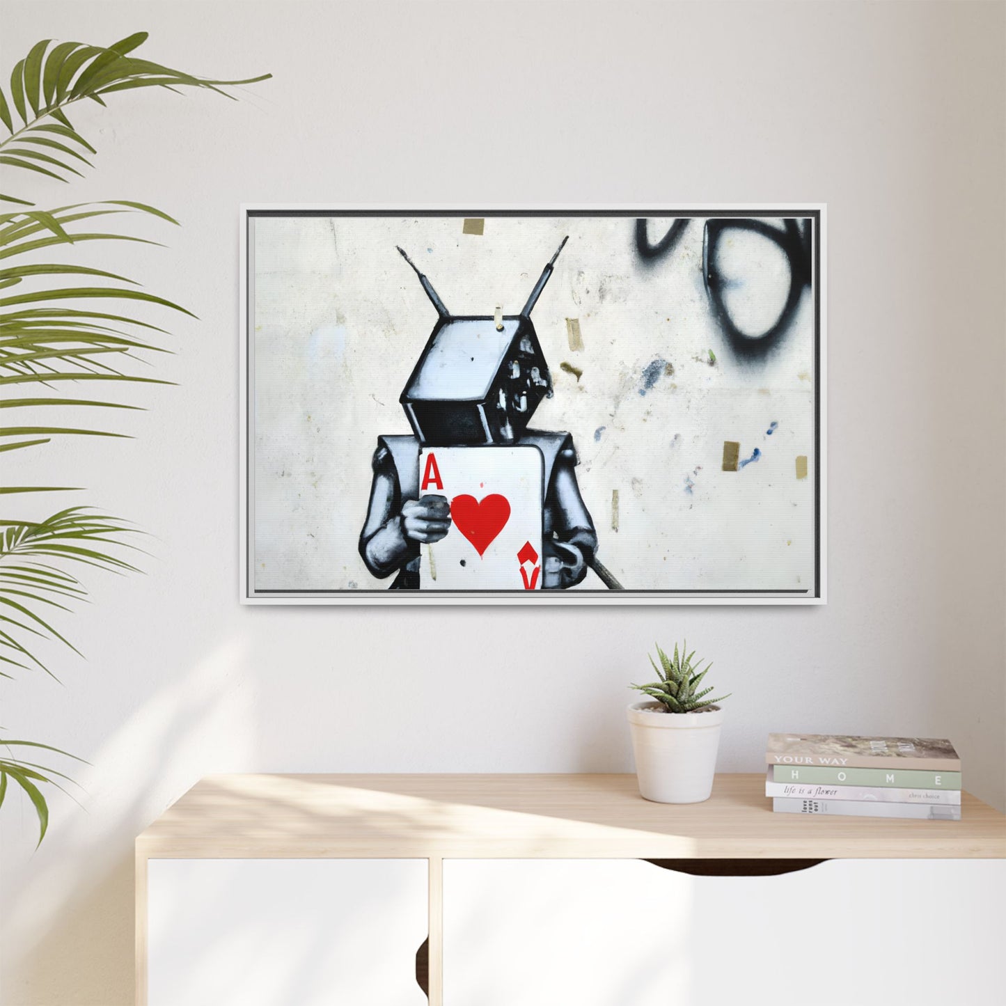 Urban Robot Framed Canvas Art - A♥V Design for Modern Spaces