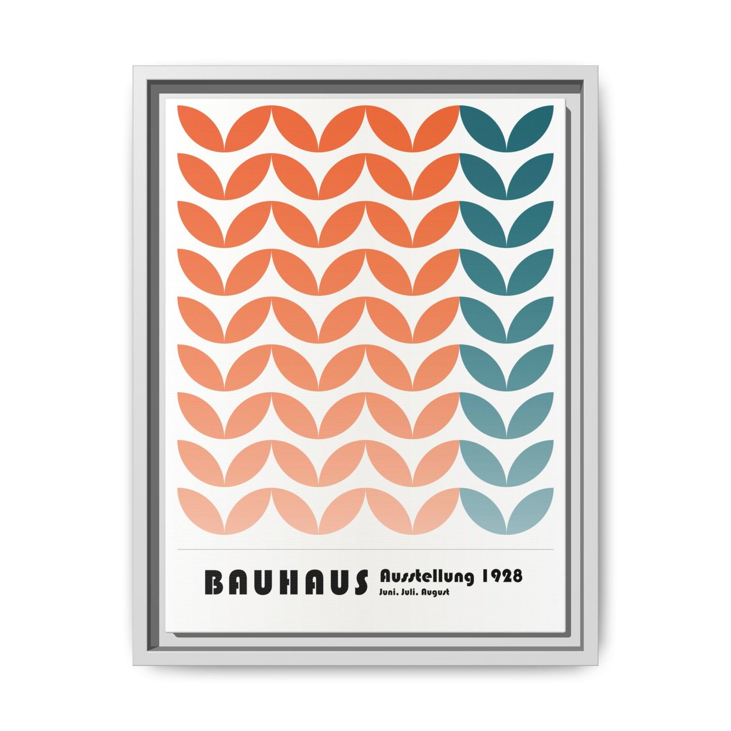 Bauhaus Art Print - Framed Matte Canvas Wall Decor