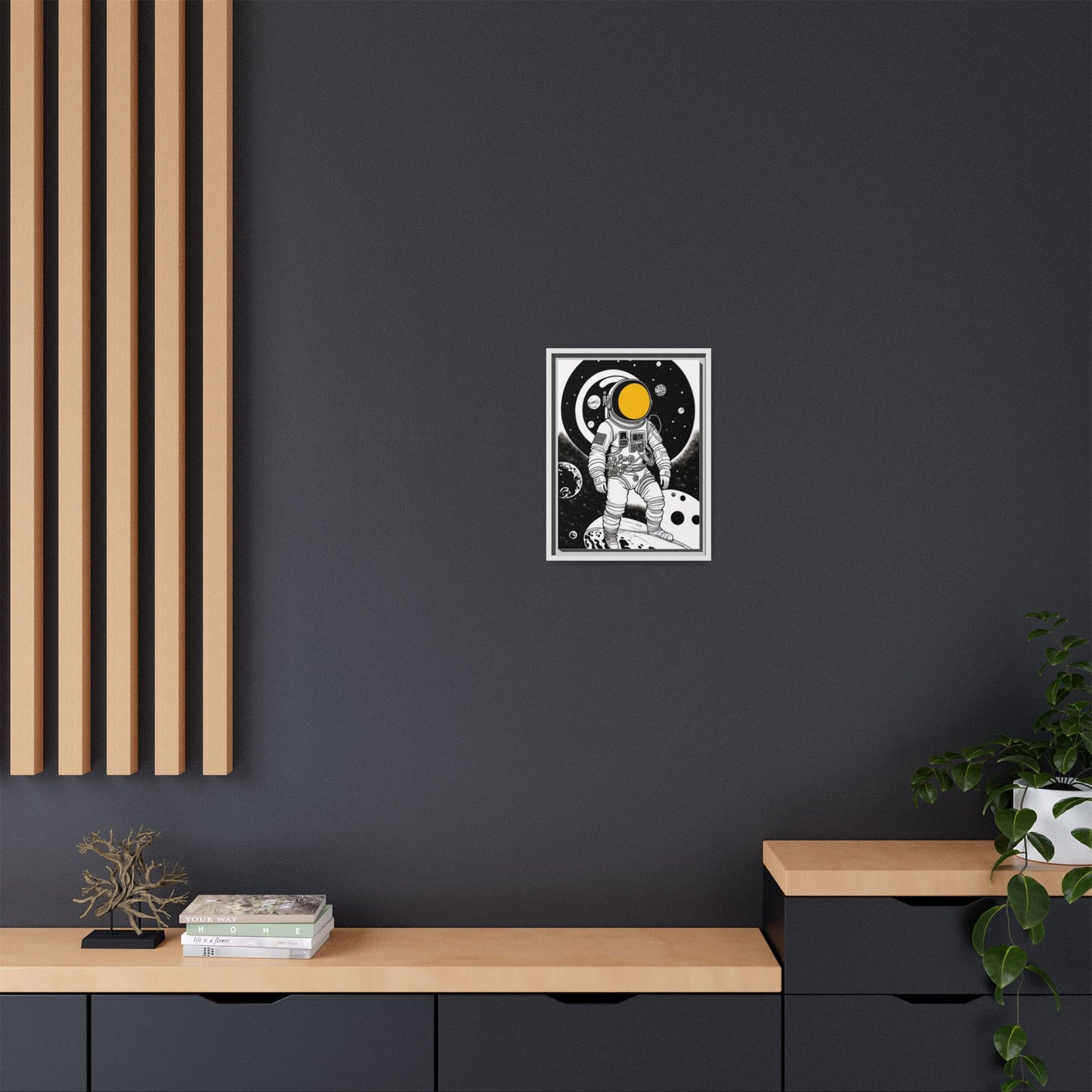 Astronaut Canvas Print, Cosmic Wall Art, Space Decor for Kids, Modern Home Decoration, Gift for Space Enthusiasts, Unique Astronaut Wall Art