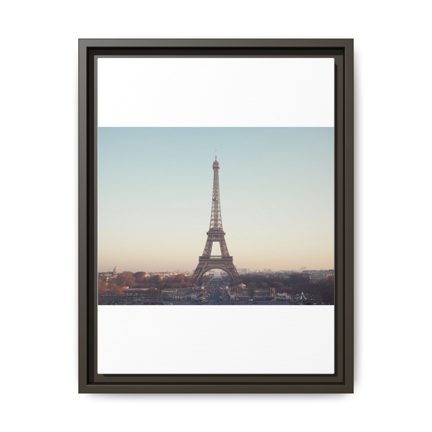 Eiffel Tower Matte Canvas Print - Framed Art for Paris Lovers