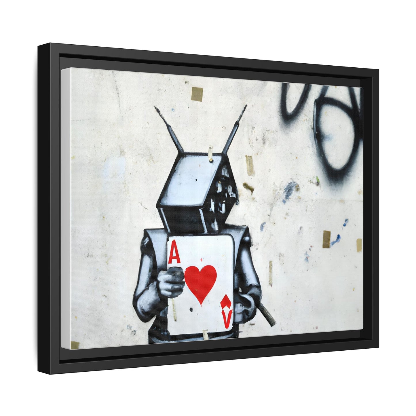 Urban Robot Framed Canvas Art - A♥V Design for Modern Spaces