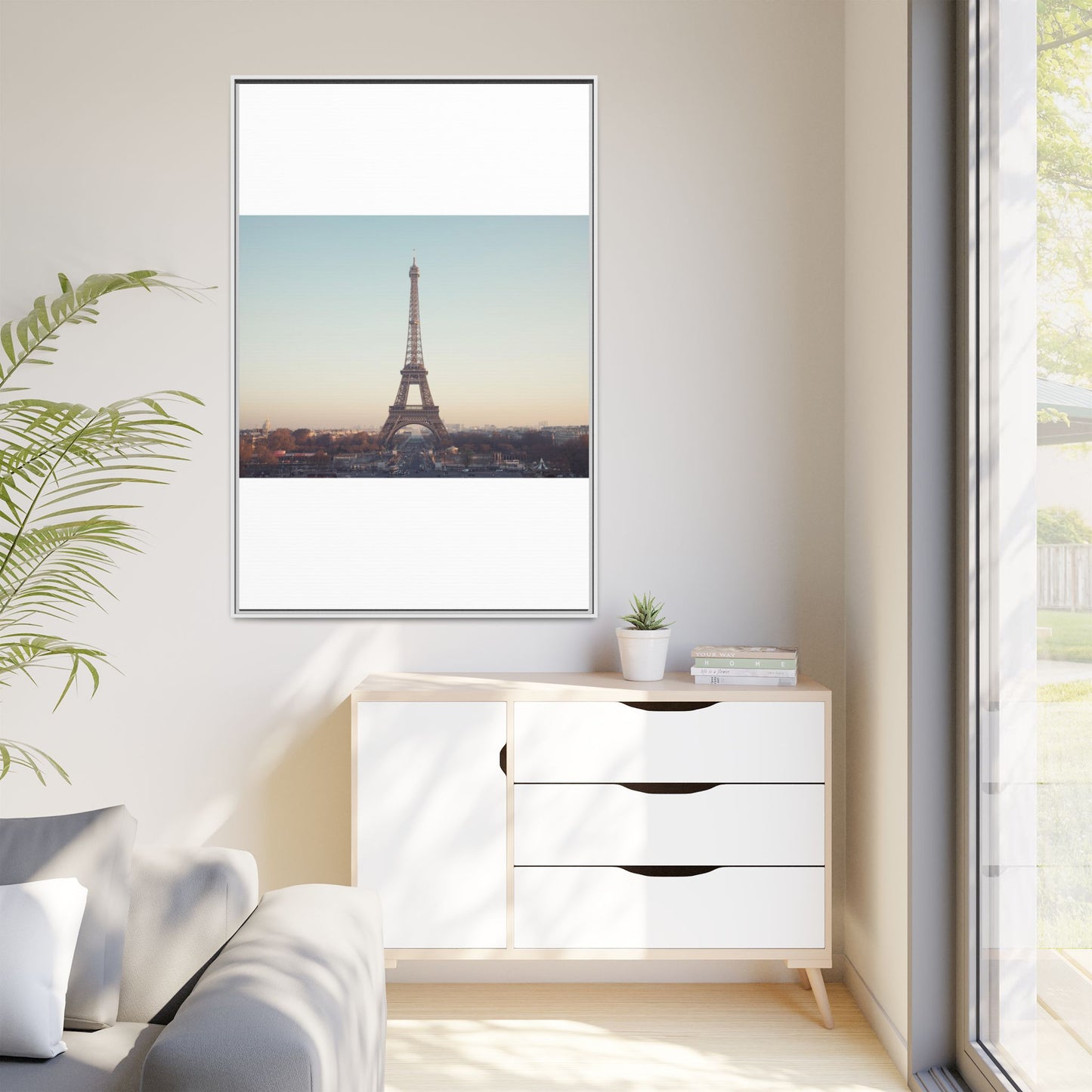 Eiffel Tower Matte Canvas Print - Framed Art for Paris Lovers
